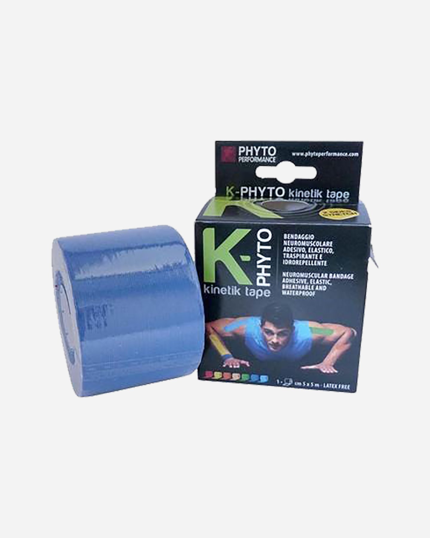 Accessorio palestra PHYTO PERFORMANCE KINETIK TAPE - Blu - 1 | Cisalfa Sport