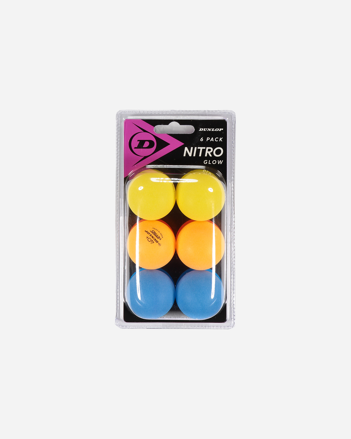 Accessorio ping pong DUNLOP PING PONG NITRO GLOW 6PZ - Color mix - 0 | Cisalfa Sport