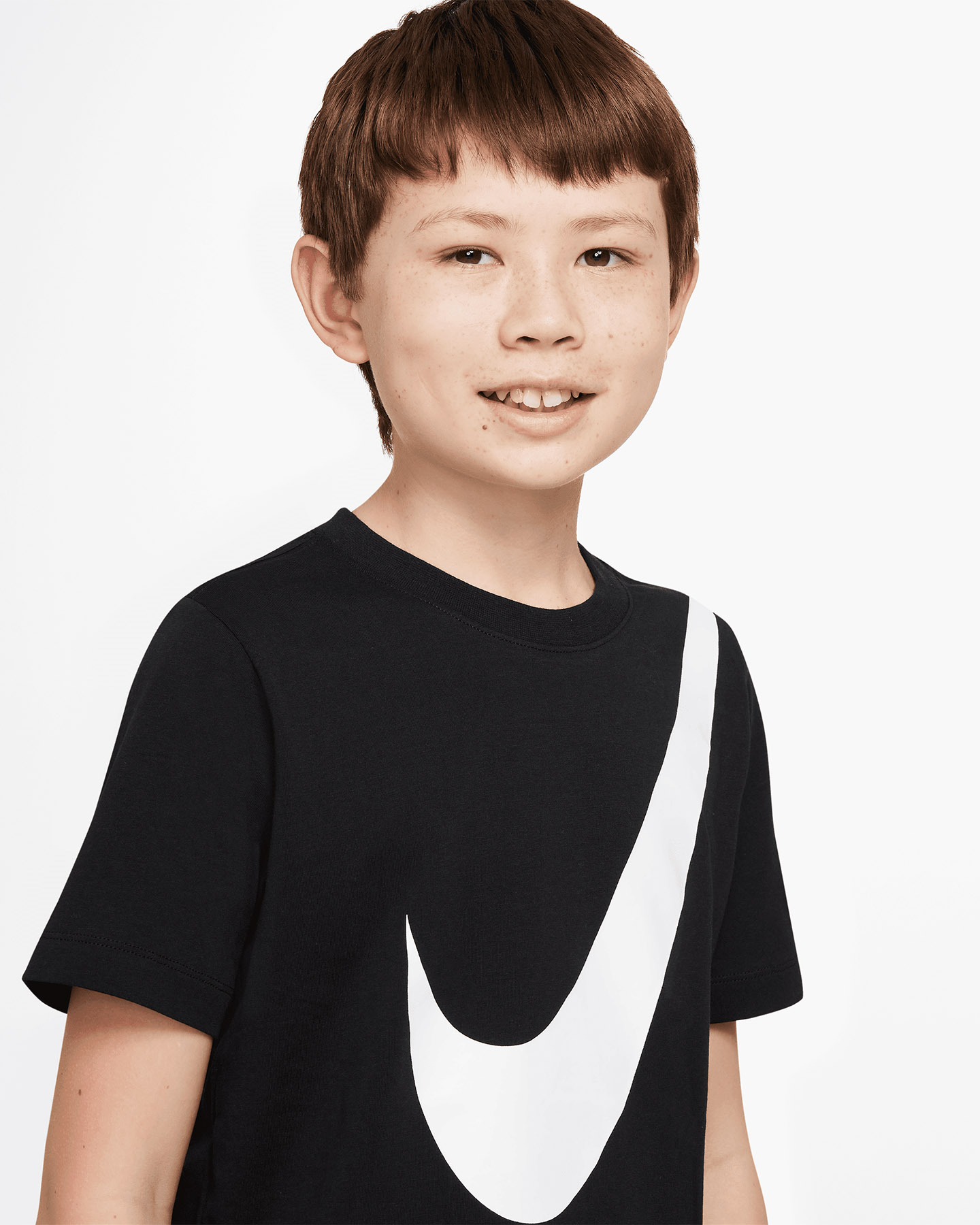 T-shirt NIKE BIG SWOOSH JR - Nero - 2 | Cisalfa Sport
