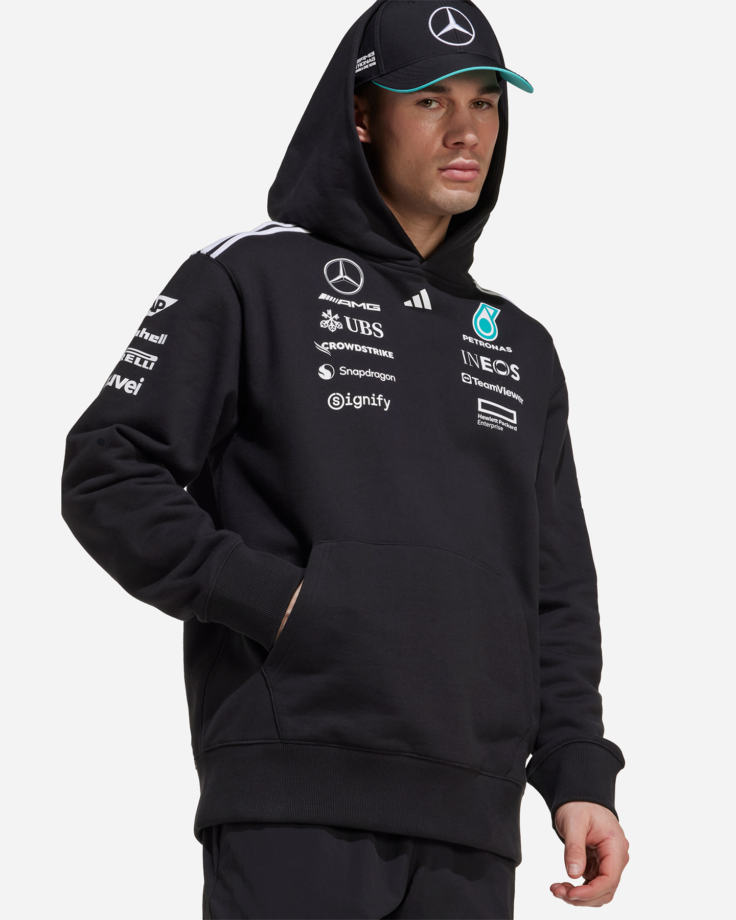 Fanwear ADIDAS MERCEDES TM M - Nero - 3 | Cisalfa Sport