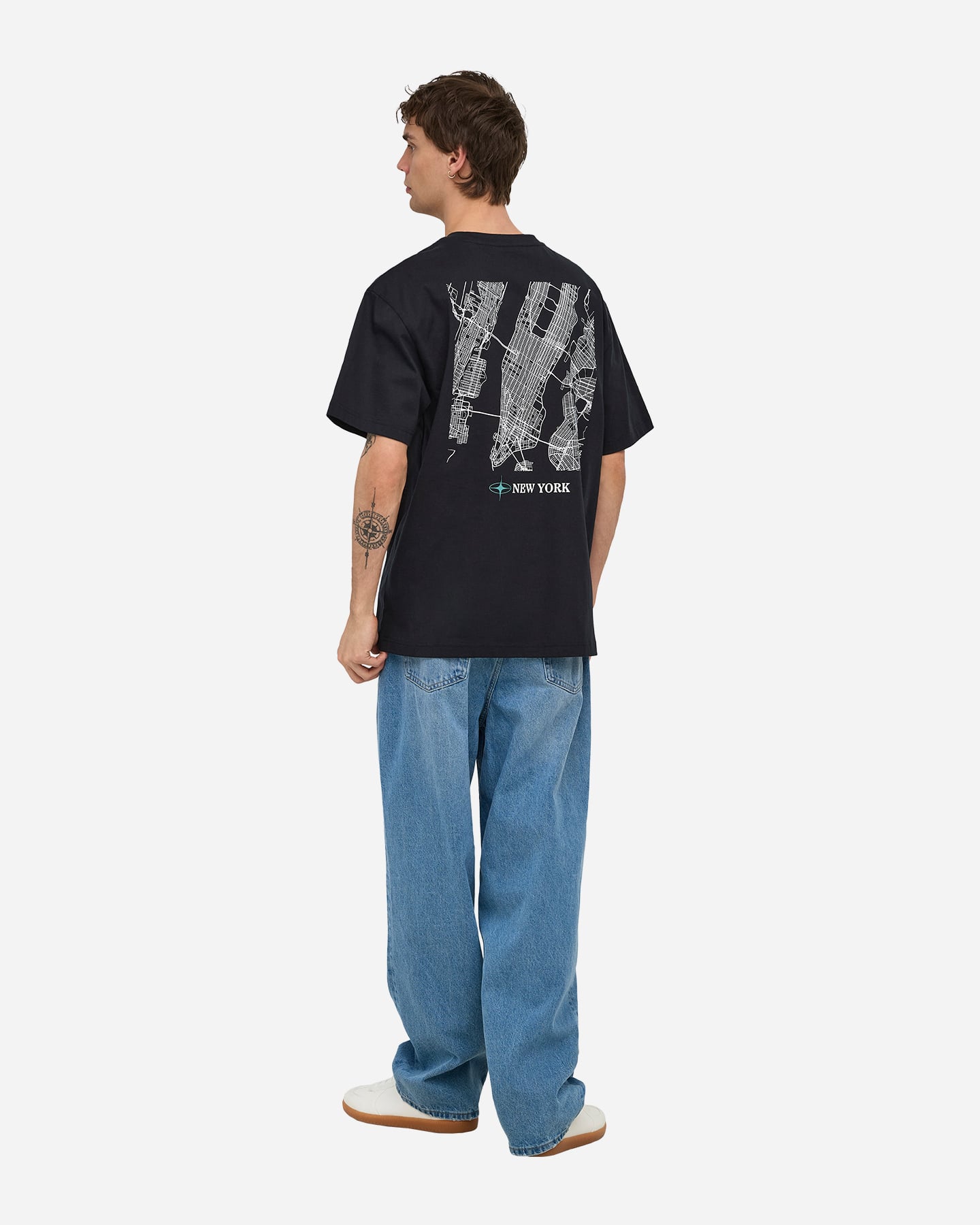 T-shirt ONLY & SONS LIFE NEW YORK M - Blu - 4 | Cisalfa Sport