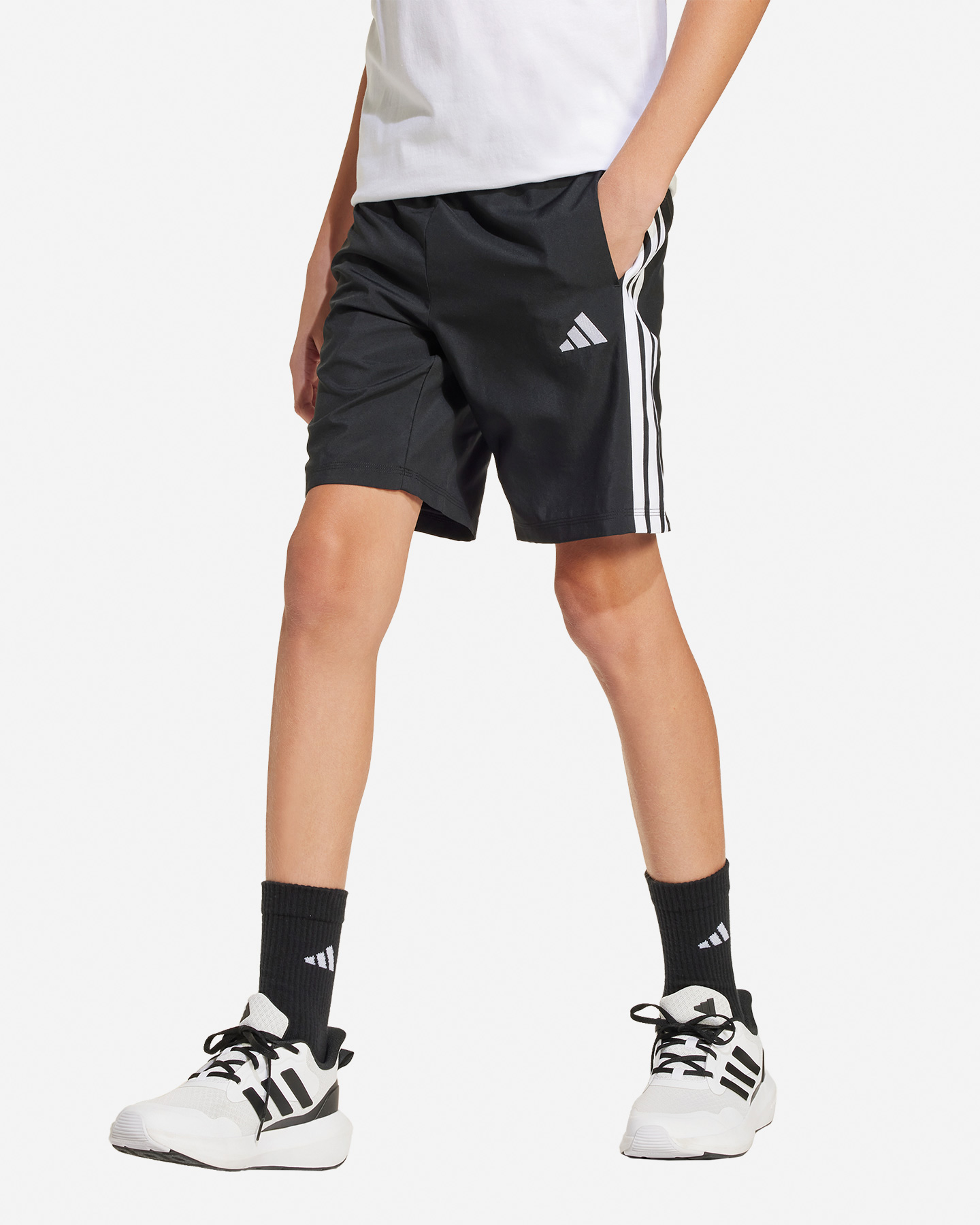Pantaloncini ADIDAS 3STRIPES JR - Nero - 1 | Cisalfa Sport