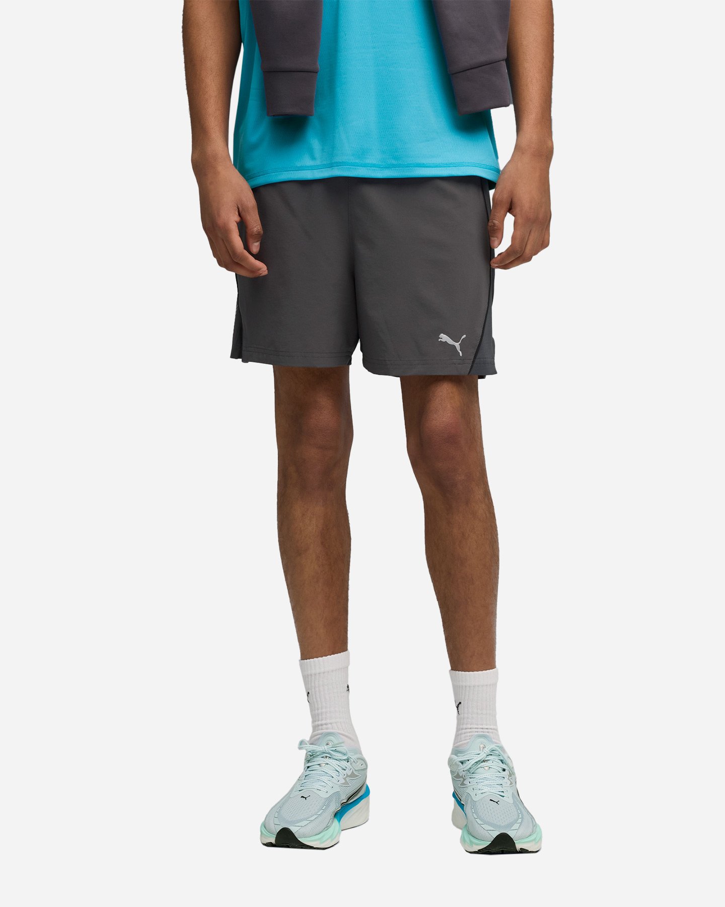 Short running PUMA RUN VELOCITY 5 M - Grigio - 2 | Cisalfa Sport