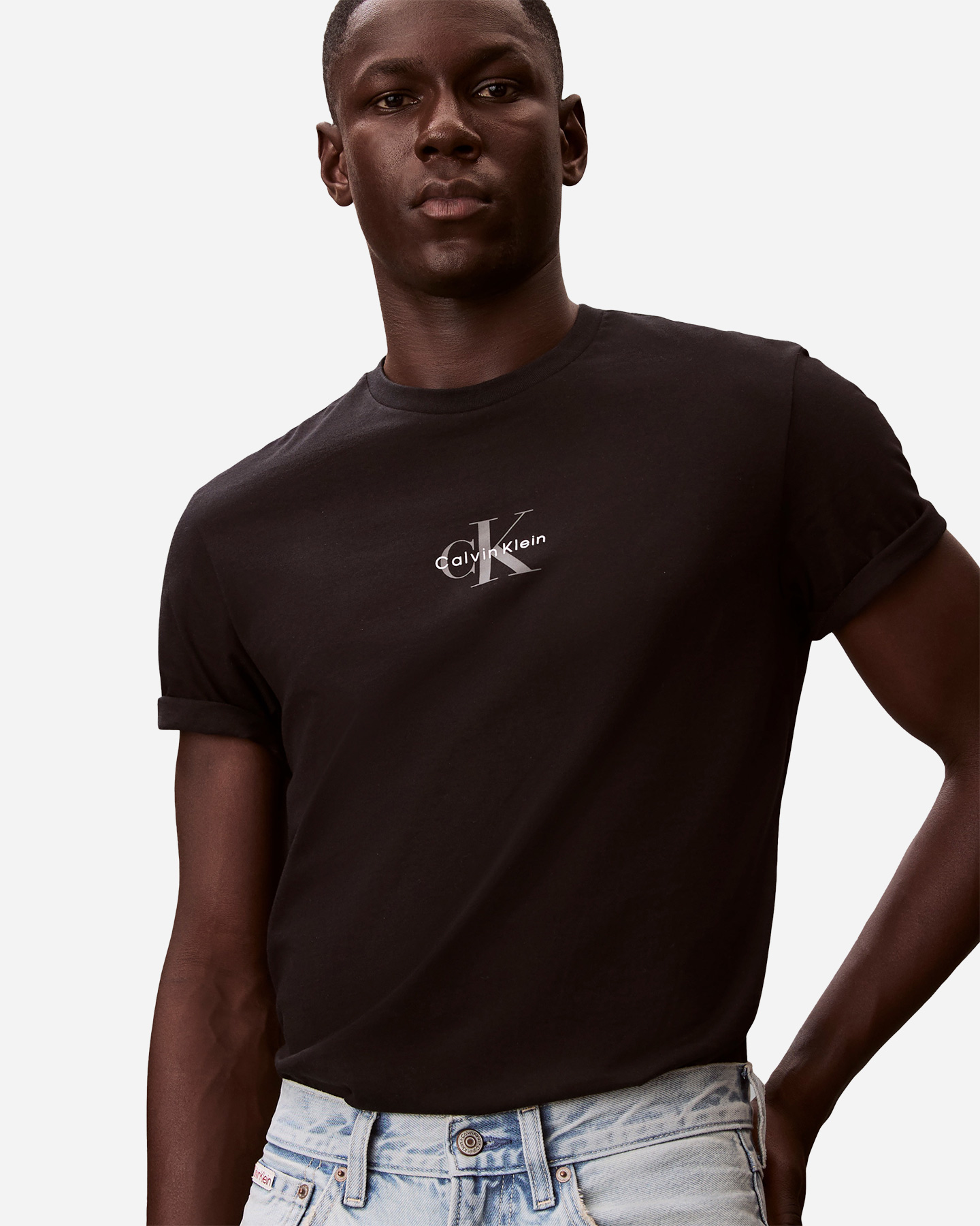 T-shirt CALVIN KLEIN JEANS MICRO MONOLOGO M - Nero - 4 | Cisalfa Sport