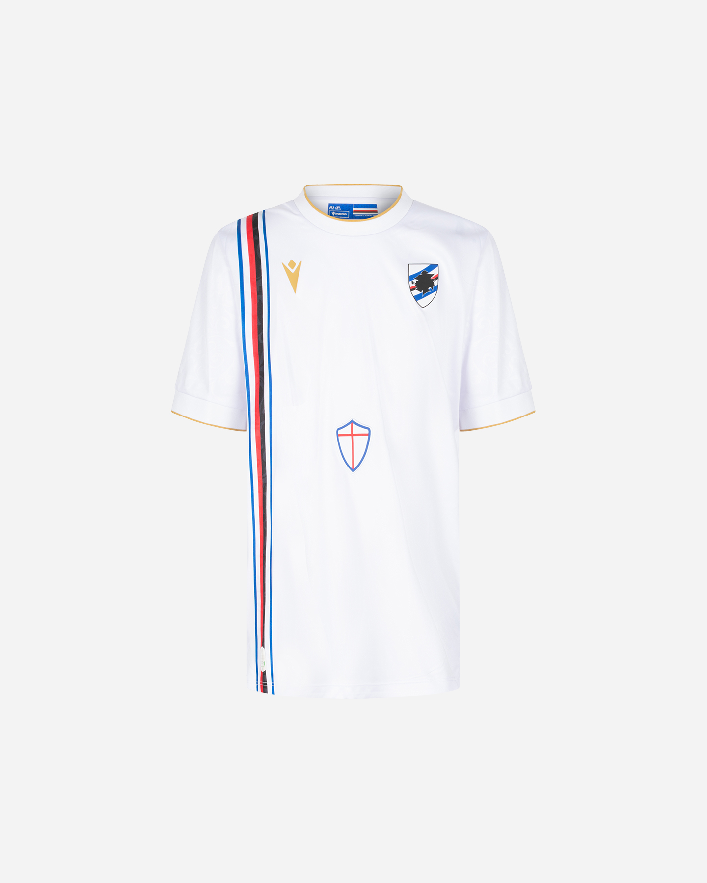 Maglia calcio ufficiale MACRON SAMPDORIA AWAY 24-25 JR - Color mix - 0 | Cisalfa Sport