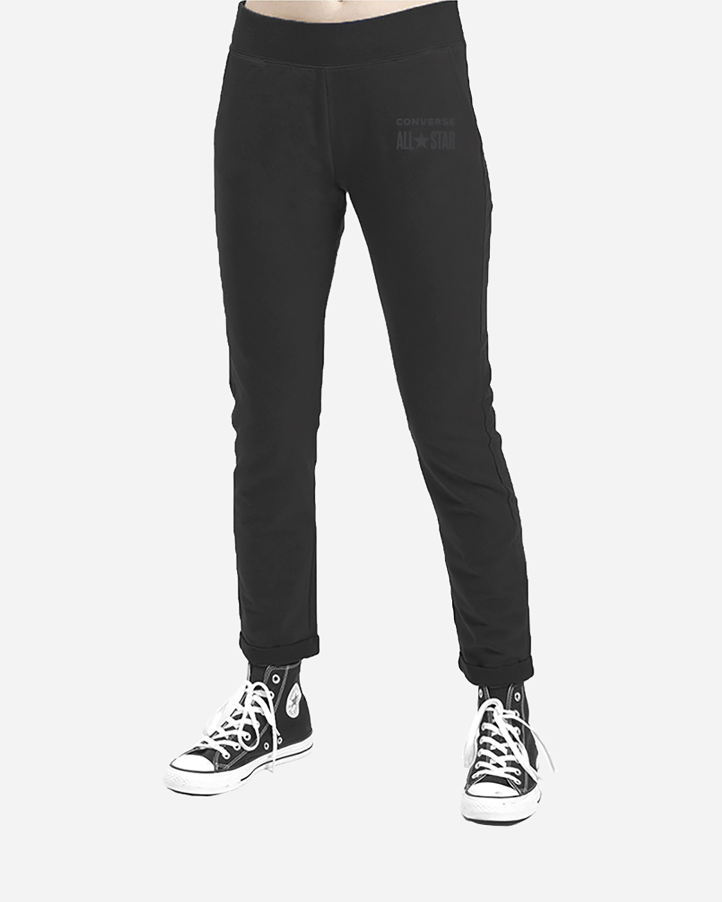 Pantalone CONVERSE ROLL UP W - Nero - 0 | Cisalfa Sport