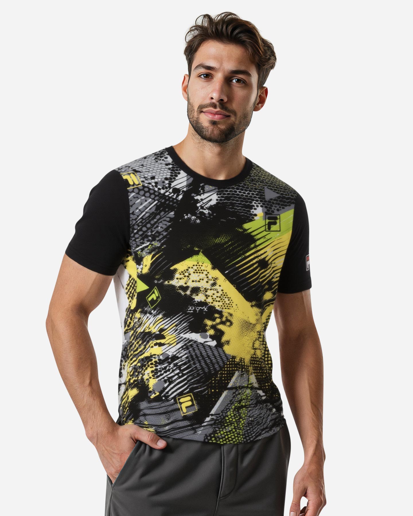 T-shirt tennis FILA PADEL MATCH M - Nero - 3 | Cisalfa Sport