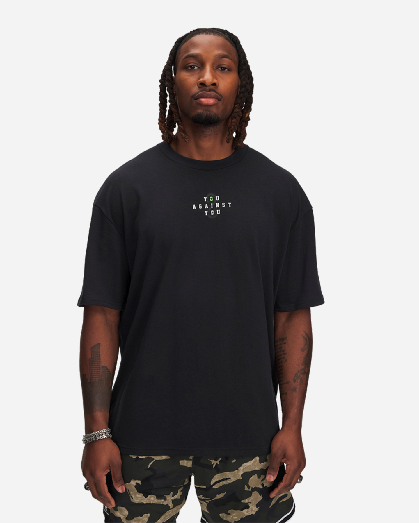 T-shirt UNDER ARMOUR THE ROCK SNAKE BACK M - Nero - 0 | Cisalfa Sport