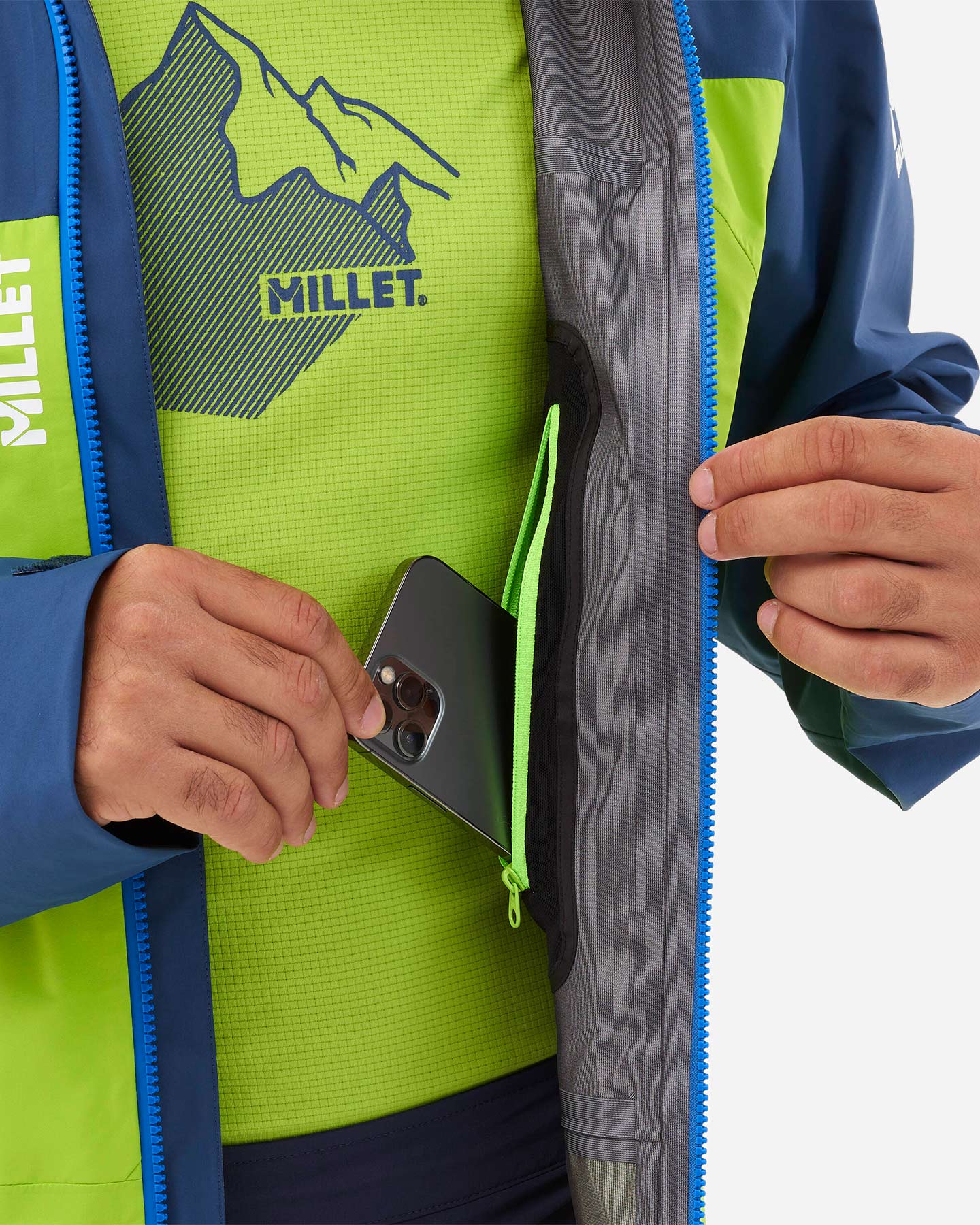 Giacca outdoor MILLET KAMET LIGHT GTX M - Verde - 3 | Cisalfa Sport