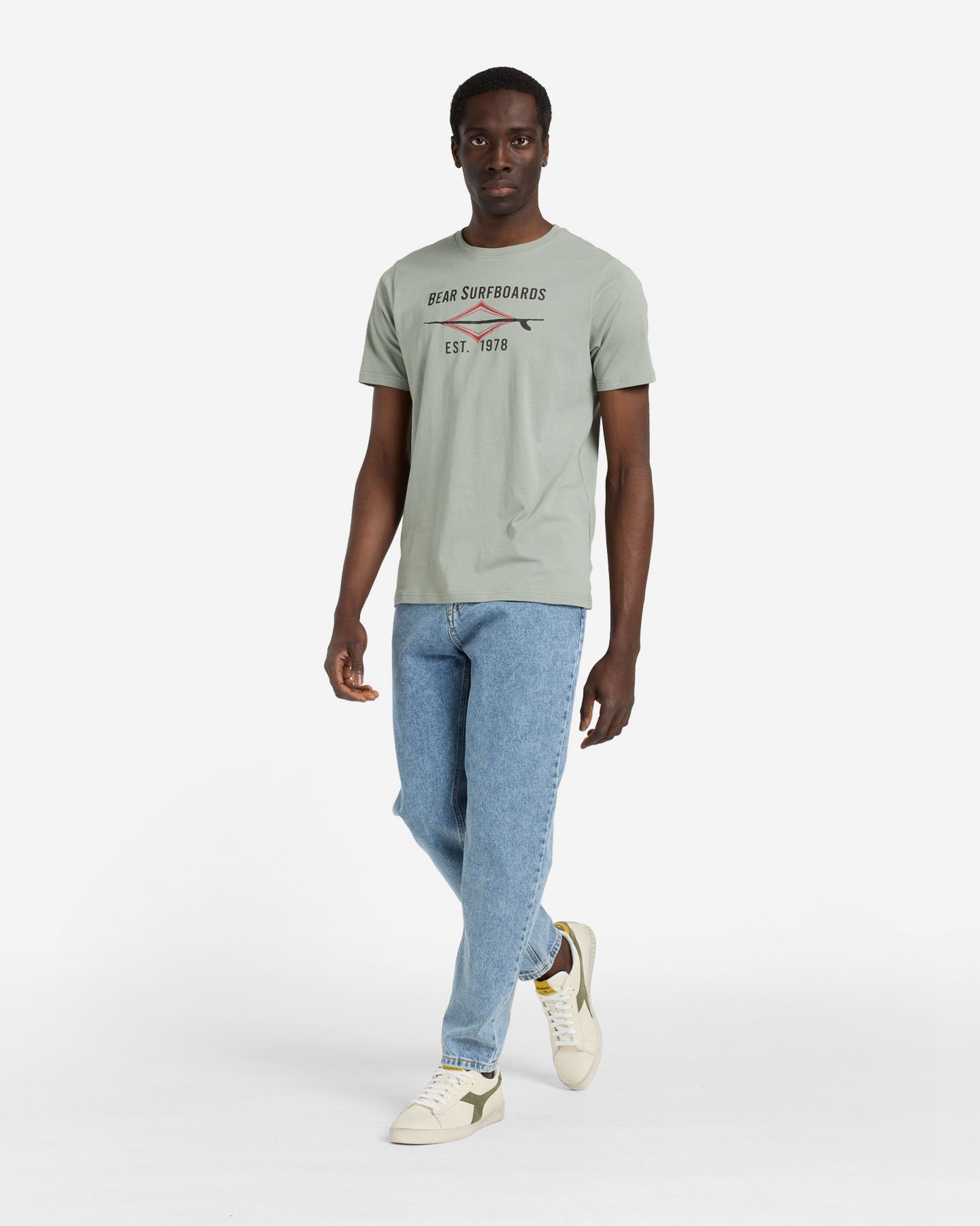 T-shirt BEAR WAVES AFTER WAVES M - Verde - 2 | Cisalfa Sport