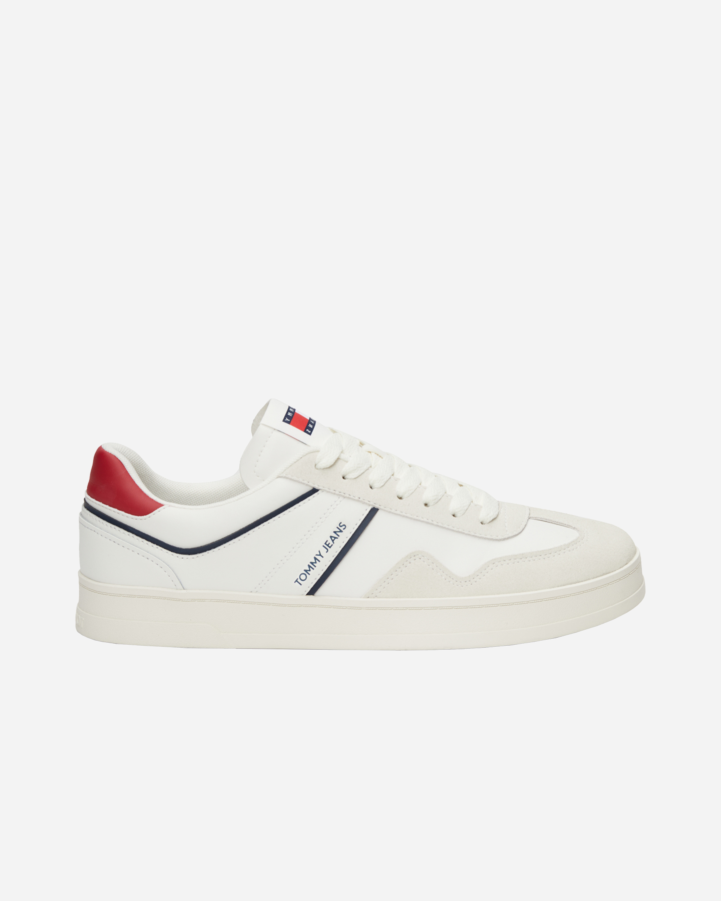Scarpe sneakers TOMMY HILFIGER LEATHER RETRO CUPSOLE M - Bianco - 0 | Cisalfa Sport