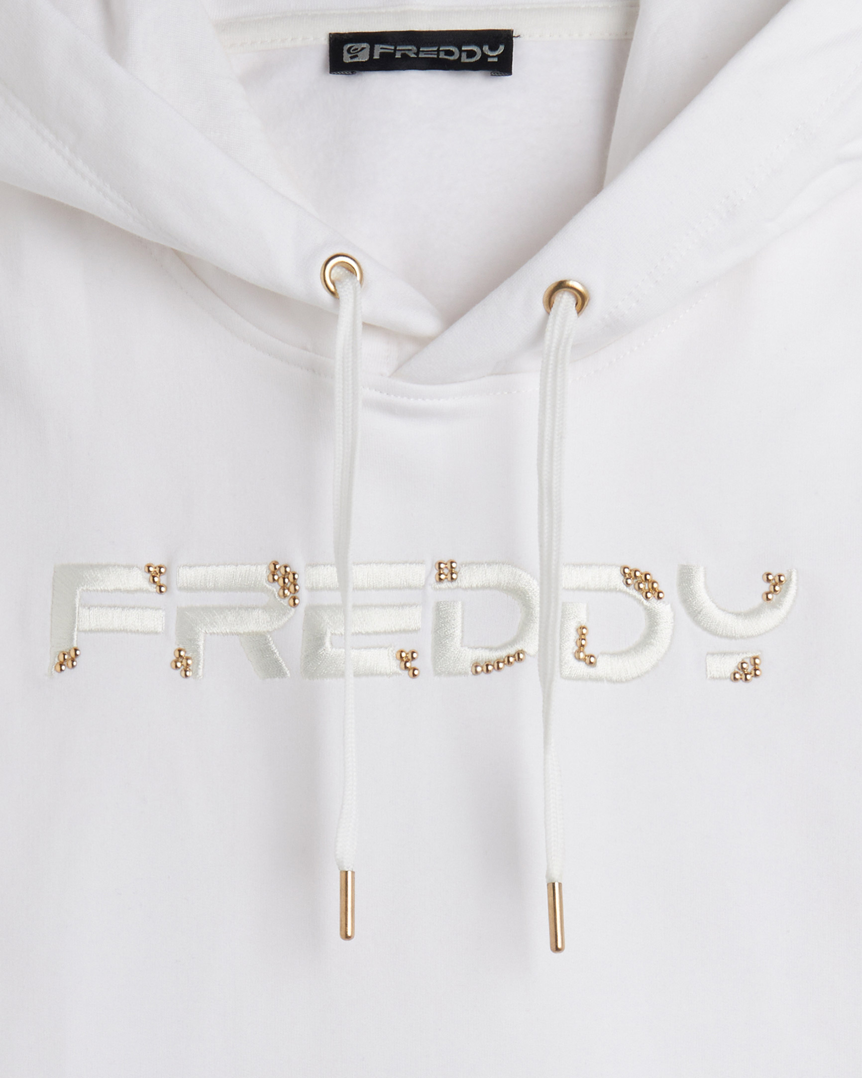 Felpa FREDDY LOGO EMBROIDERY W - Bianco - 2 | Cisalfa Sport