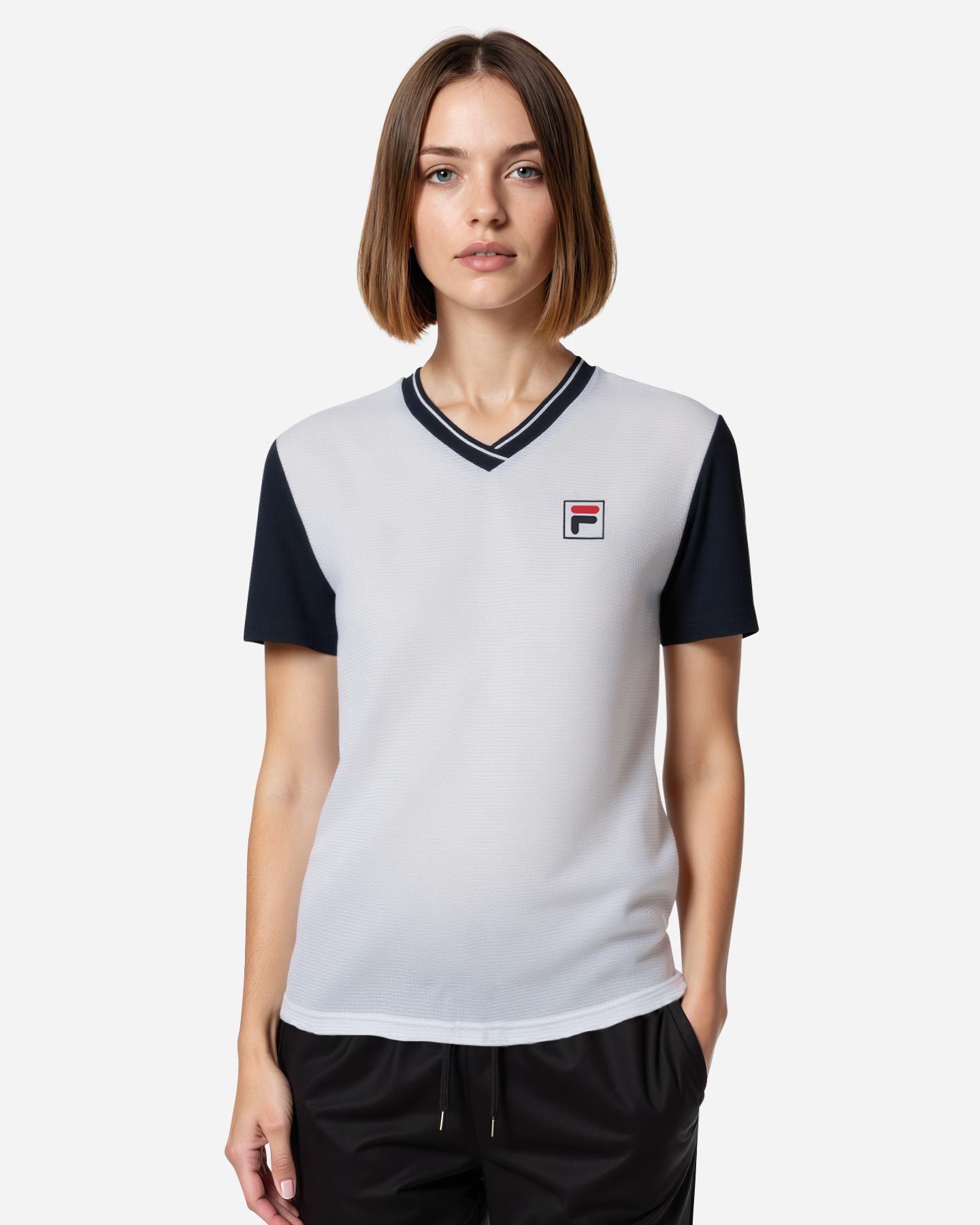 T-shirt tennis FILA COURT LINE W - Bianco - 3 | Cisalfa Sport