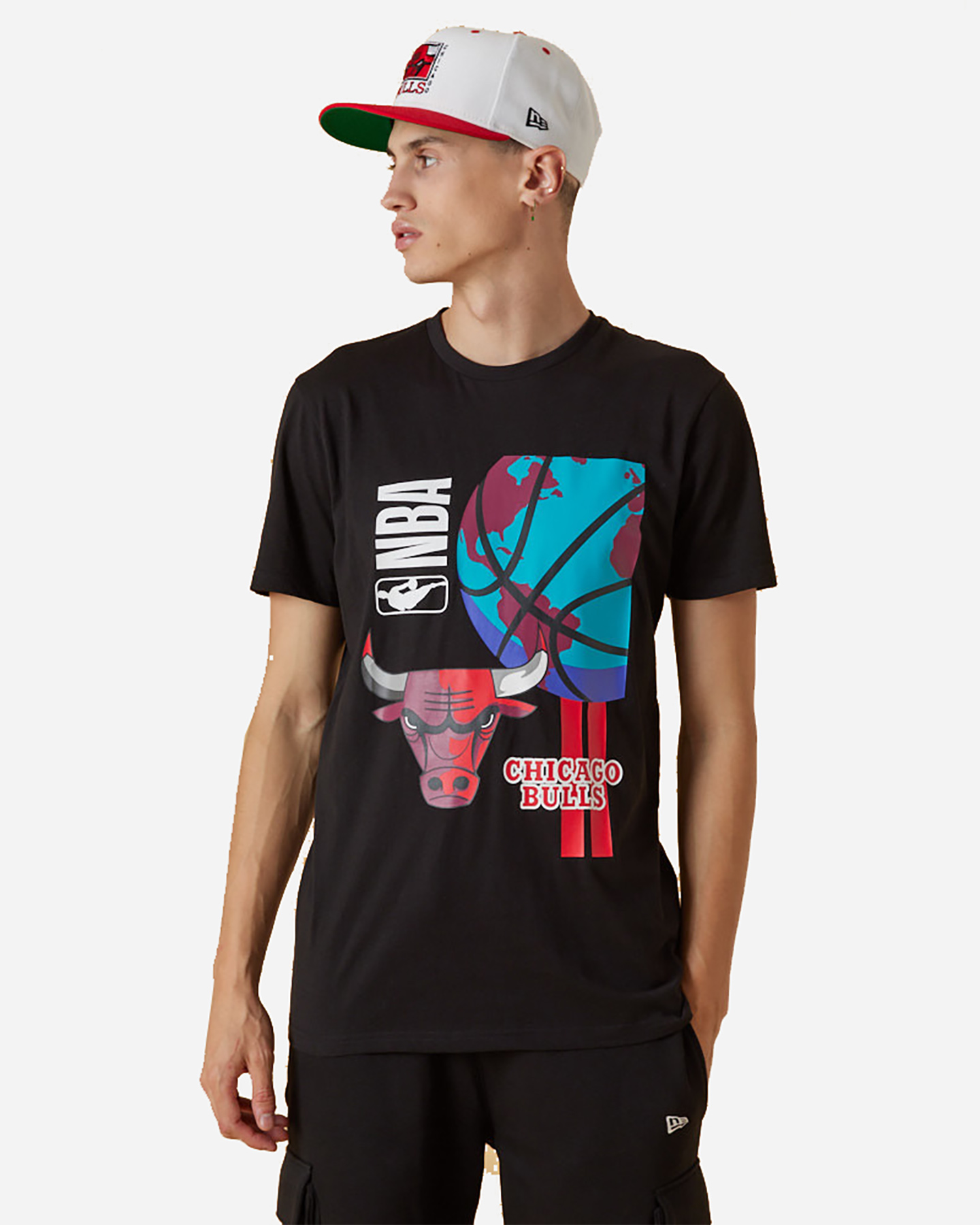 T-shirt NEW ERA NBA BBALL GLOBE CHICAGO BULLS M - 0 | Cisalfa Sport