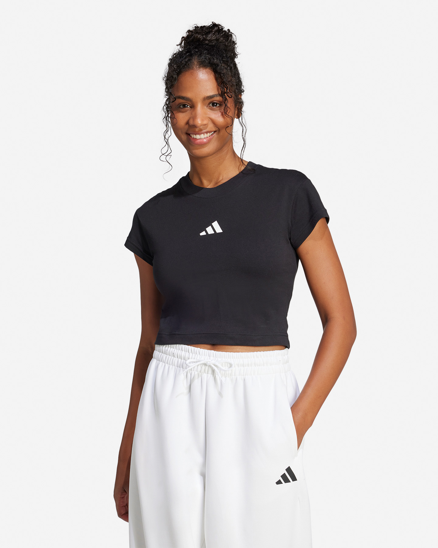 T-shirt ADIDAS CROP W - Nero - 1 | Cisalfa Sport
