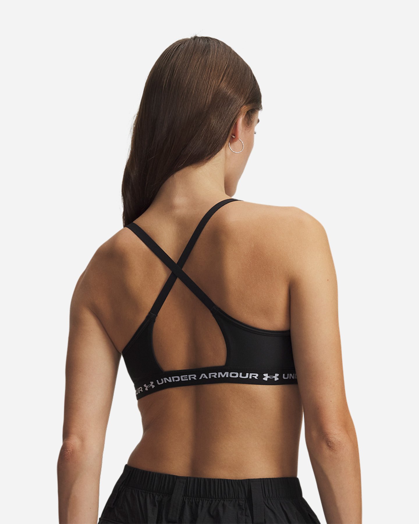 Bra training UNDER ARMOUR CROSSBACK LOW W - Nero - 1 | Cisalfa Sport