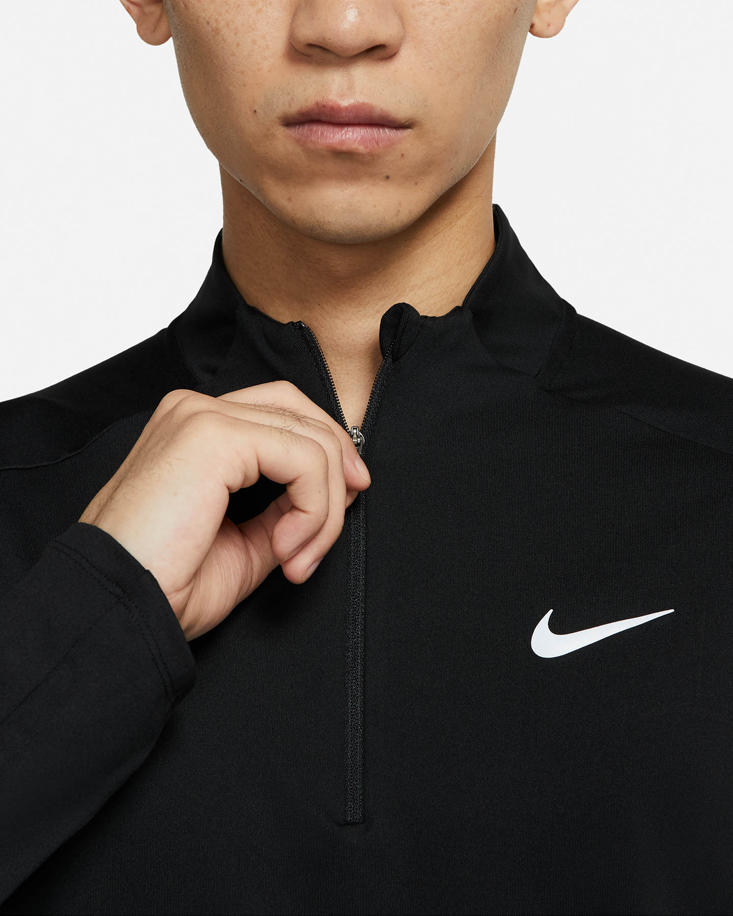 Maglia running NIKE ELEMENT TOP M - Nero - 2 | Cisalfa Sport