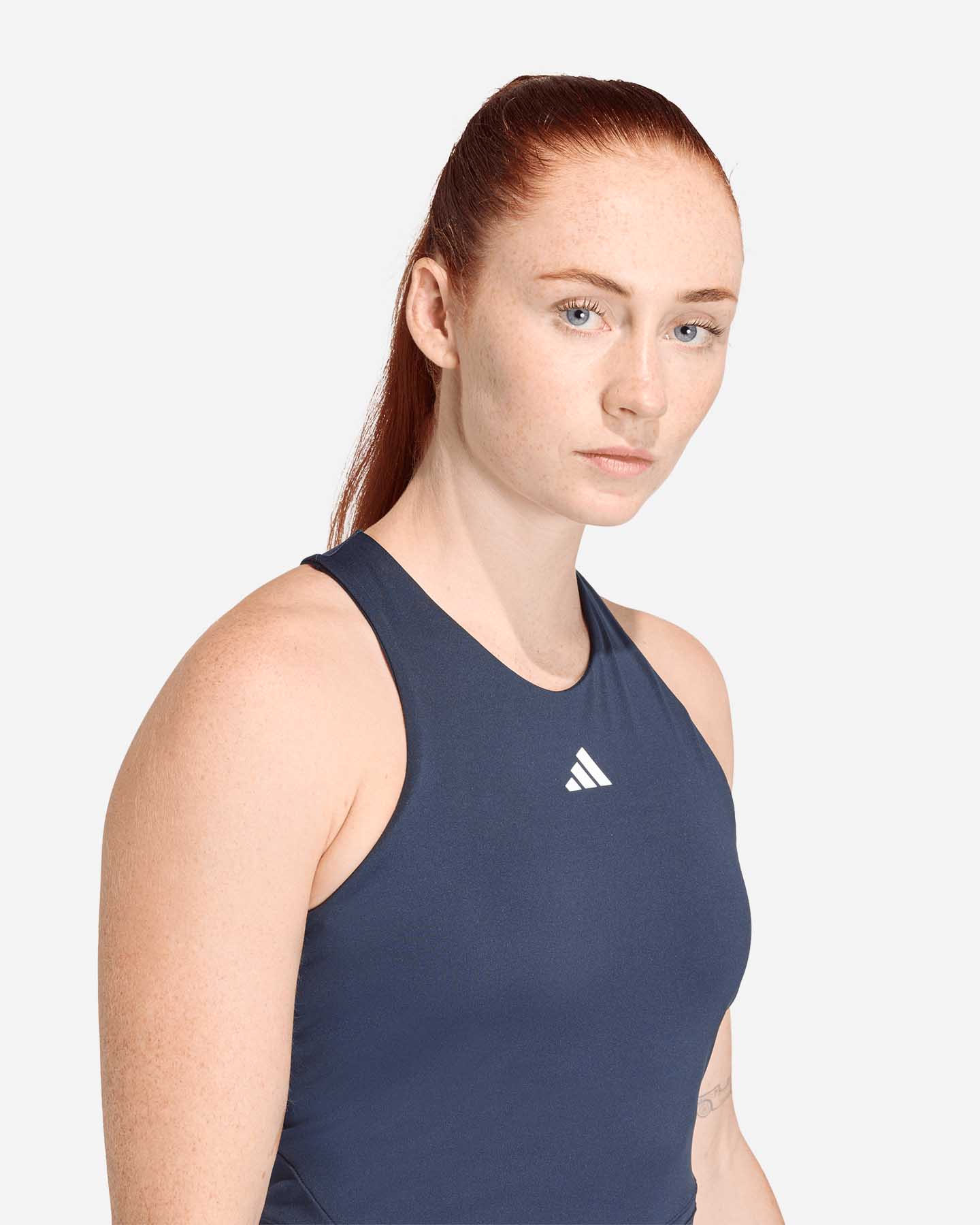 T-shirt tennis ADIDAS LEGEND W - Blu - 4 | Cisalfa Sport