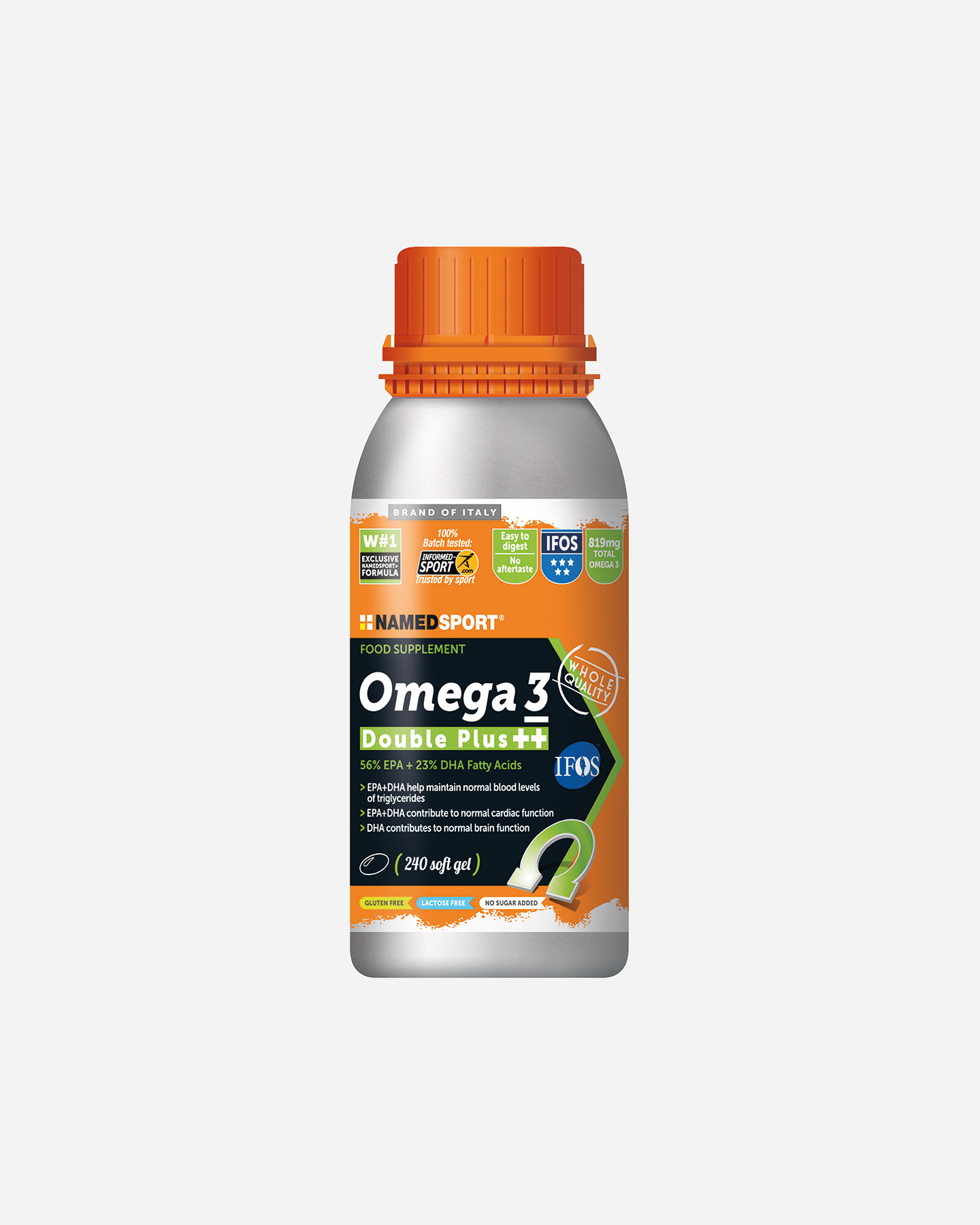 Energetico NAMED SPORT OMEGA 3 DOUBLE PLUS +240 SOFTGEL  - Color mix - 0 | Cisalfa Sport