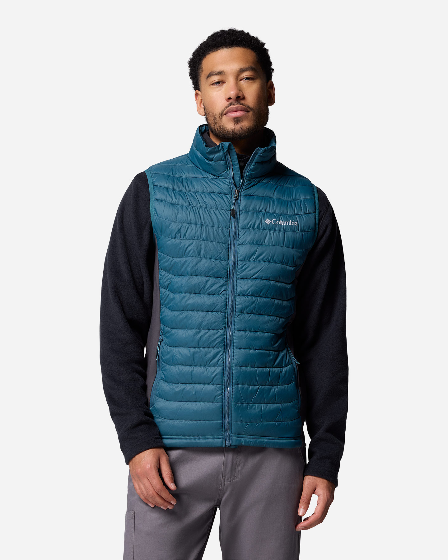 Gilet COLUMBIA POWDER PASS HYBRID M - Blu - 0 | Cisalfa Sport