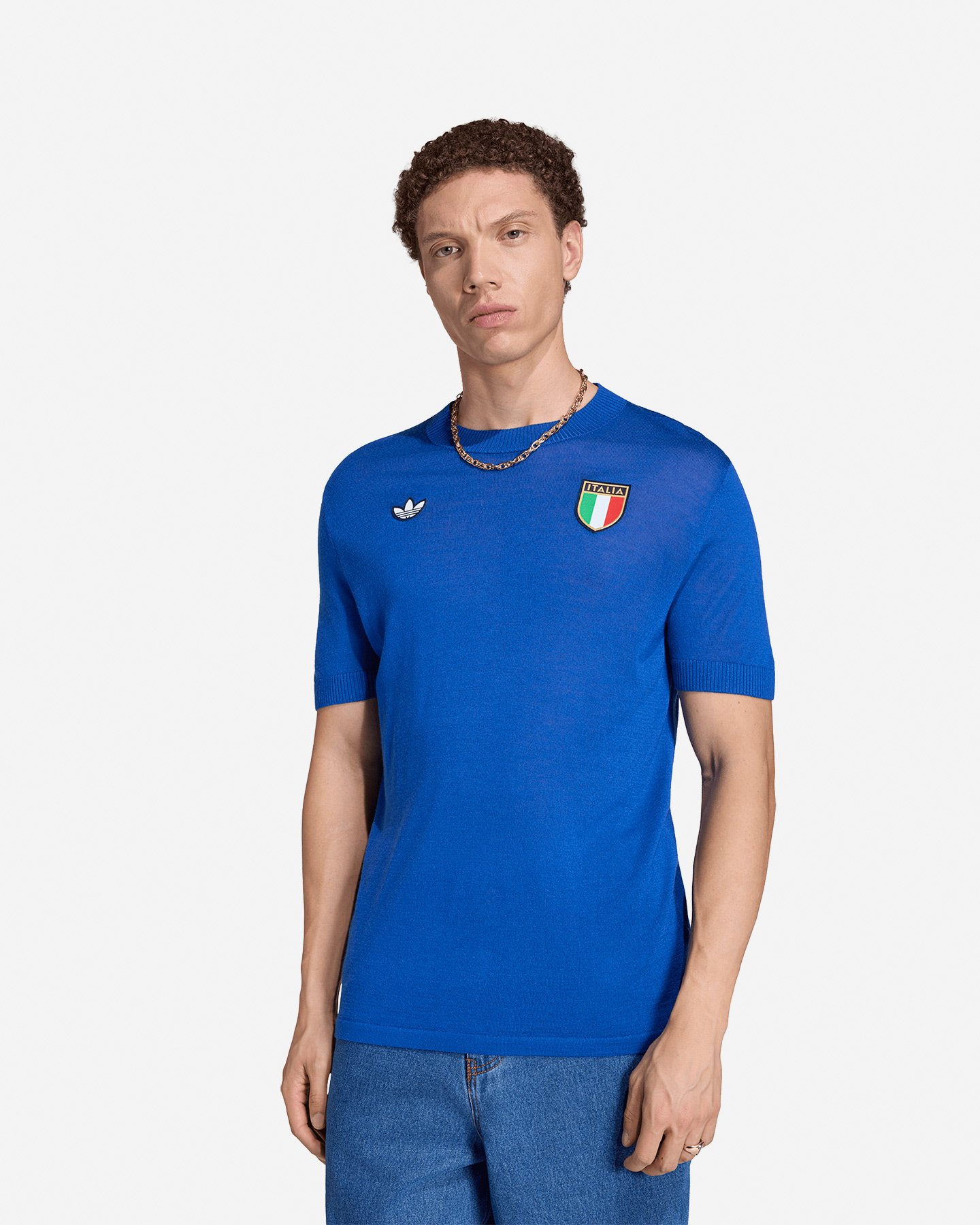 T-shirt ADIDAS ITALIA 70S M - Blu - 2 | Cisalfa Sport