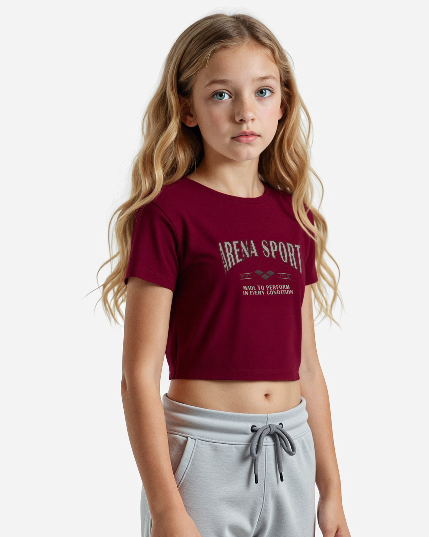 T-shirt ARENA ATHLETIC JR - Rosso - 3 | Cisalfa Sport