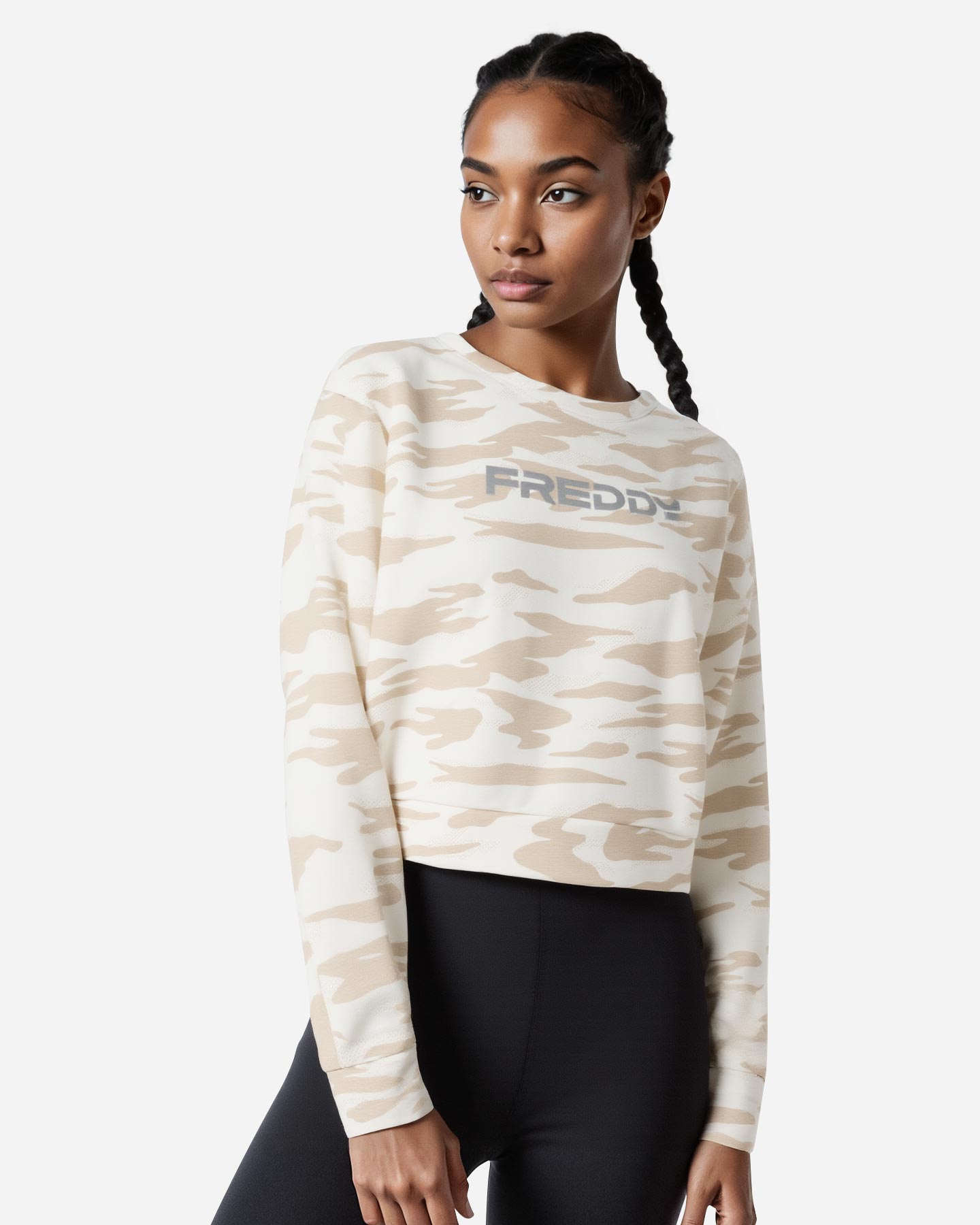 Felpa FREDDY BIG LOGO OLOGRAFICO W - Bianco - 3 | Cisalfa Sport