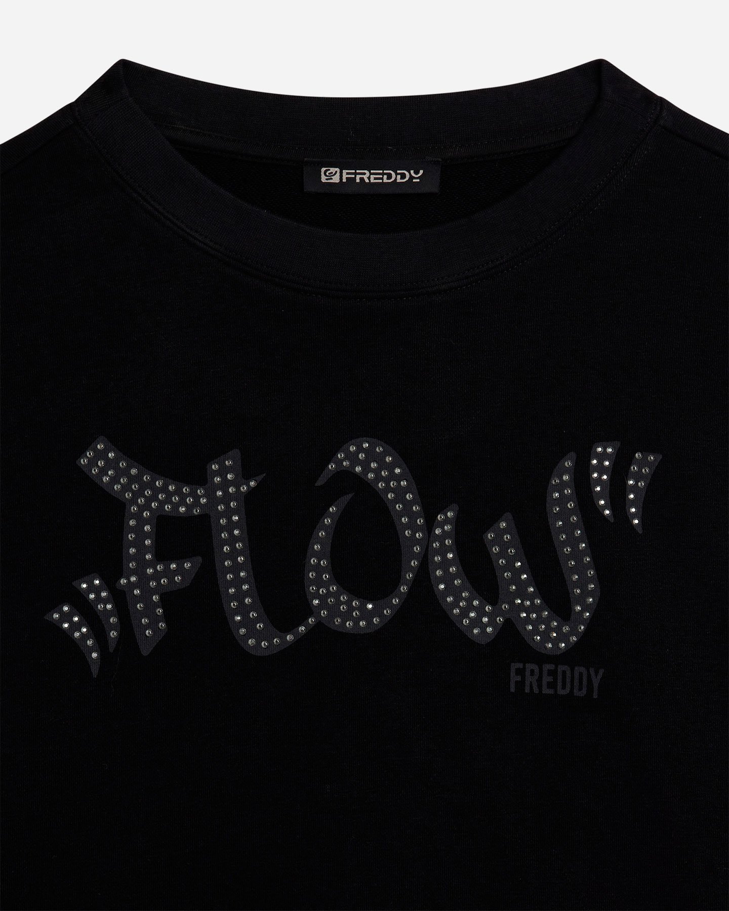 Felpa FREDDY ROUND LOGO BORCHIE W - Nero - 4 | Cisalfa Sport