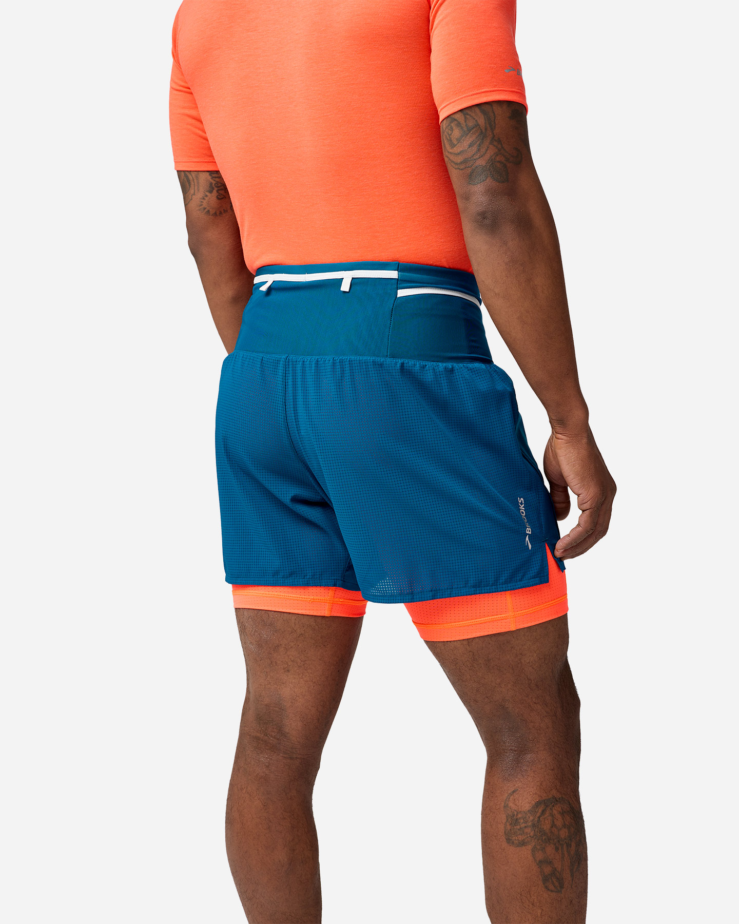 Short running BROOKS HIGH POINT 2IN1 M - Color mix - 4 | Cisalfa Sport