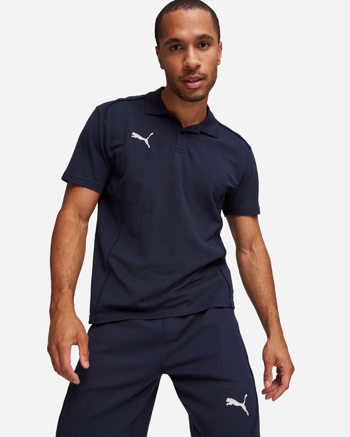 Polo PUMA TEAMFINAL CASUALS M - Blu Navy - 2 | Cisalfa Sport