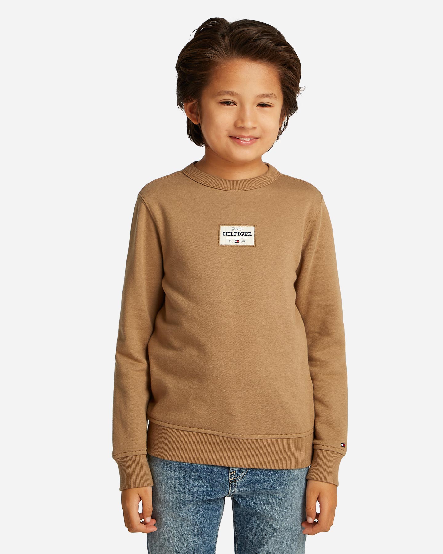 Felpa TOMMY HILFIGER LABEL 1985 JR - Marrone - 2 | Cisalfa Sport