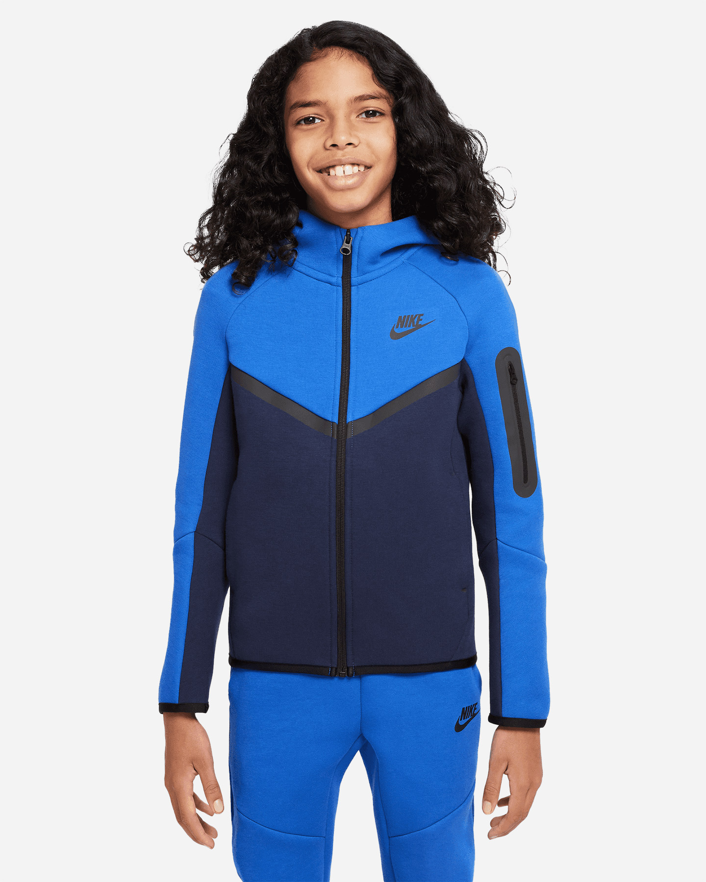 Felpa NIKE TECH FLEECE JR - Blu - 0 | Cisalfa Sport