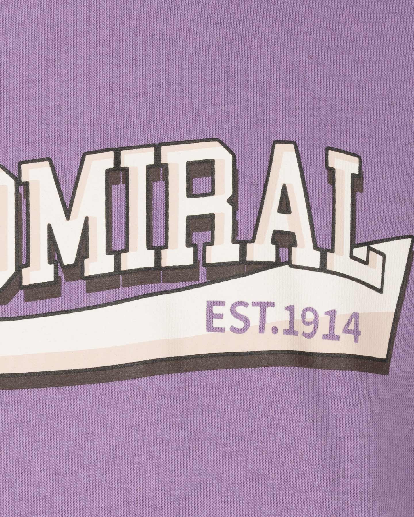 Felpa ADMIRAL VARSITY JR - Viola - 2 | Cisalfa Sport