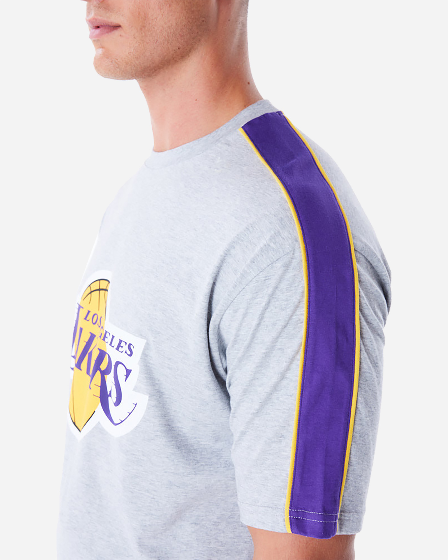 Abbigliamento basket NEW ERA PANEL OS LAKERS M - Grigio - 4 | Cisalfa Sport