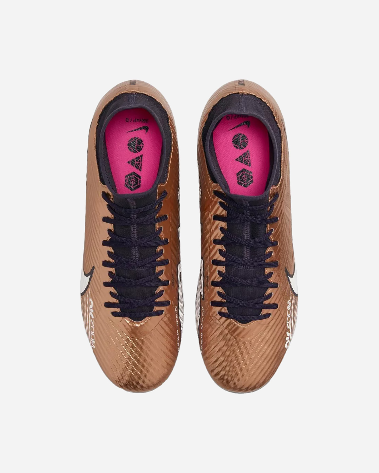 Scarpe calcio NIKE ZOOM SUPERFLY 9 ACADEMY FG M - Marrone - 2 | Cisalfa Sport