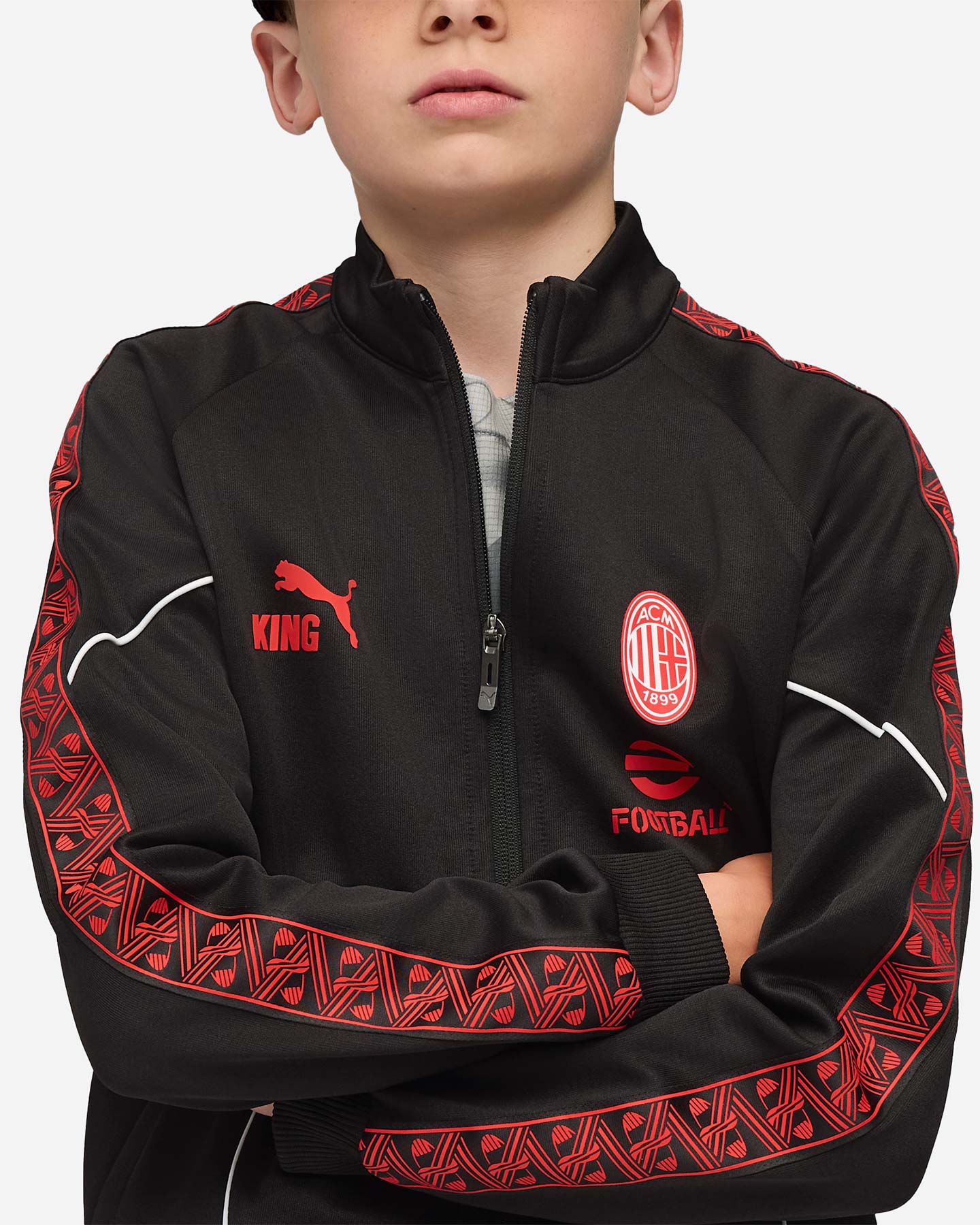 Abbigliamento calcio ufficiale PUMA MILAN KING PREMATCH 25-26 JR - Color mix - 3 | Cisalfa Sport