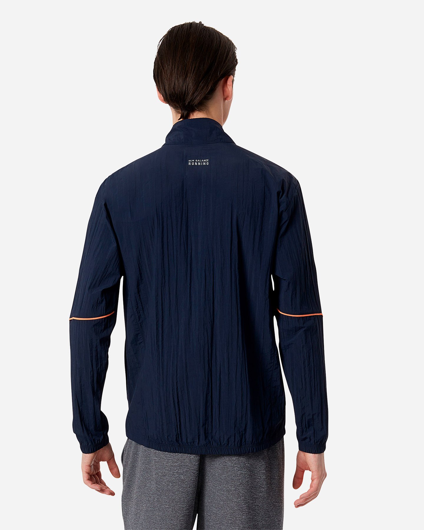 Giacca running NEW BALANCE PRINTED IMPACT M - Blu - 2 | Cisalfa Sport