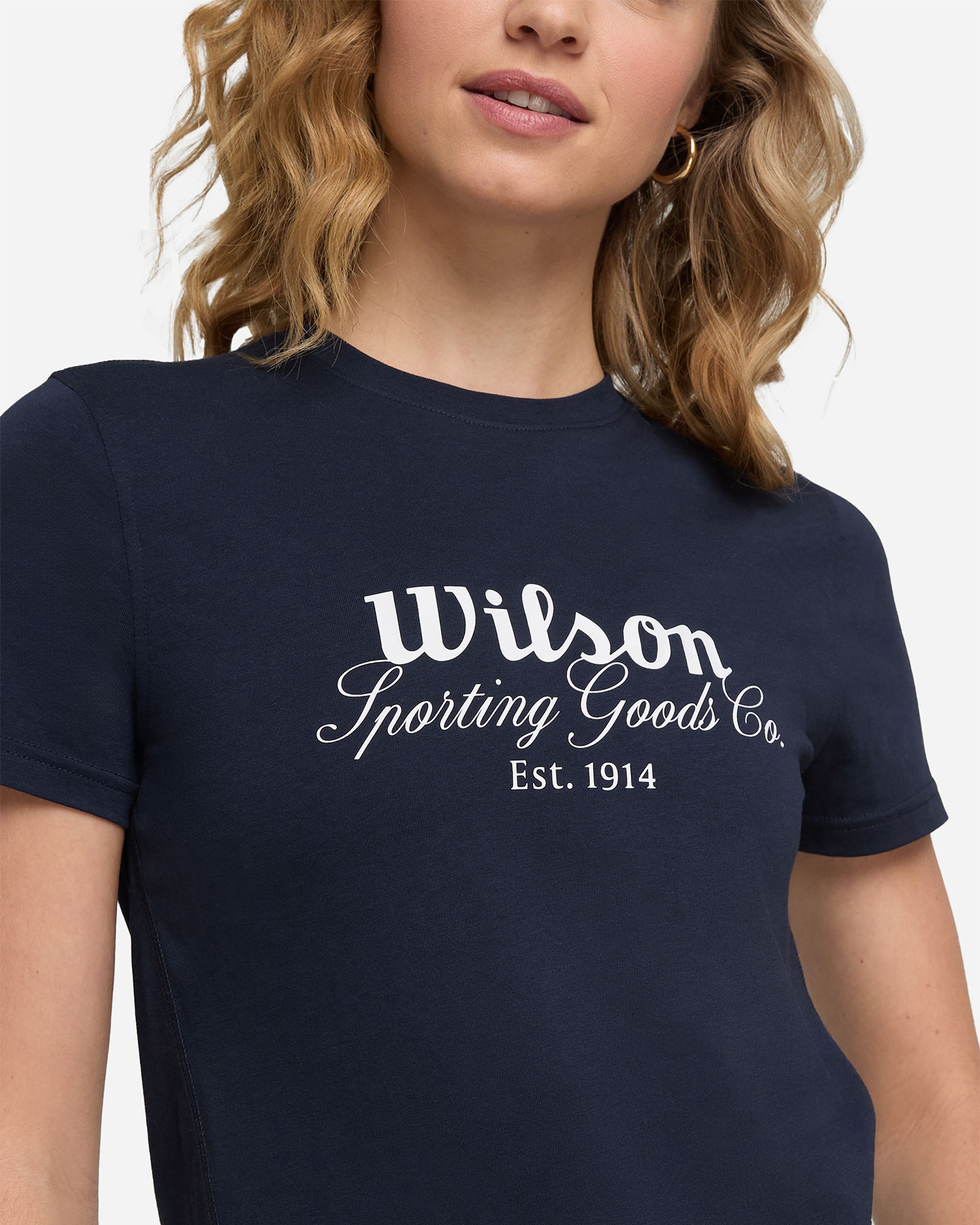 T-shirt tennis WILSON EASY W - Blu Navy - 4 | Cisalfa Sport