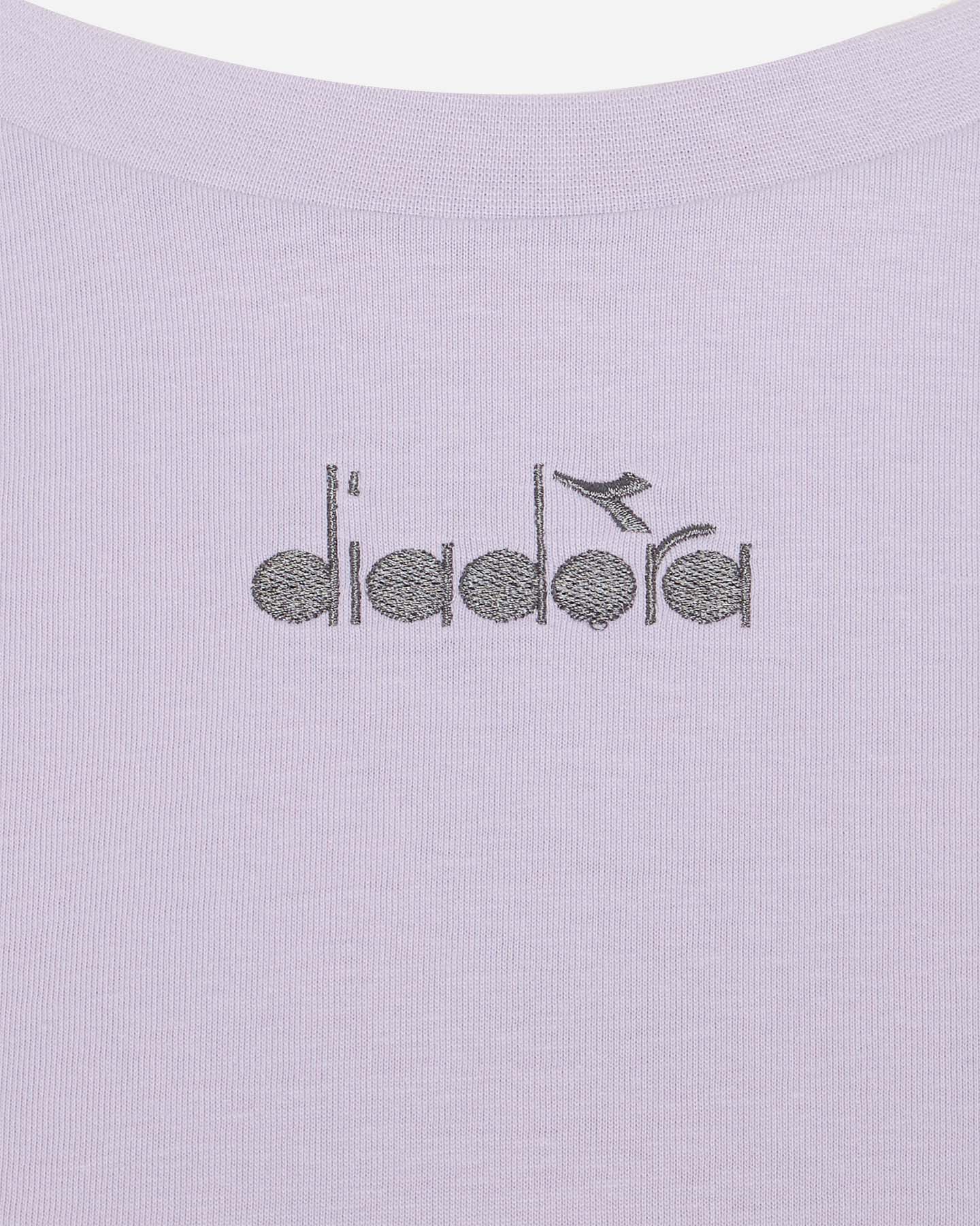 T-shirt DIADORA LOGO W - Lilla - 2 | Cisalfa Sport