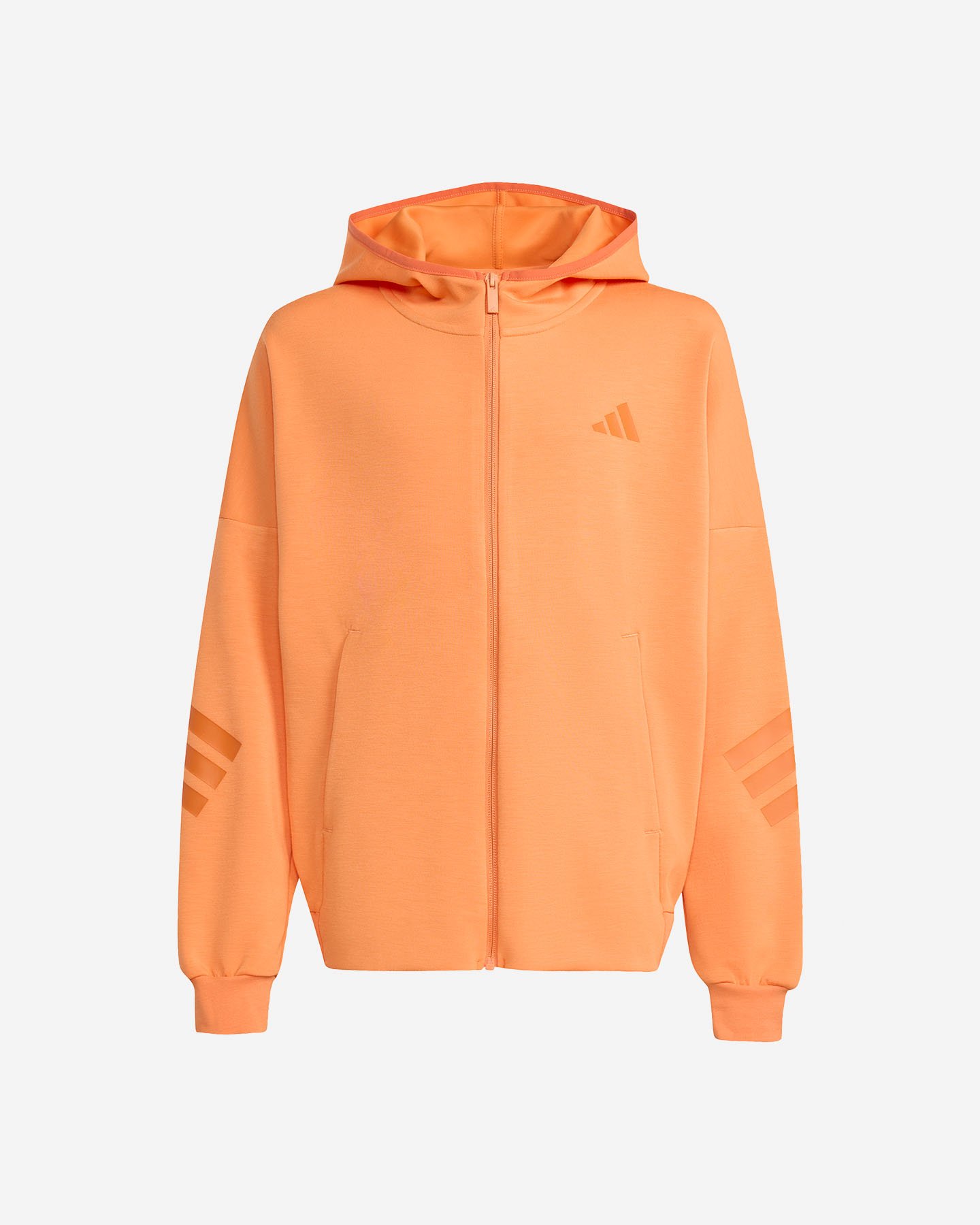Felpa ADIDAS FUTURE ICONS 3STRIPES JR - Arancione - 0 | Cisalfa Sport