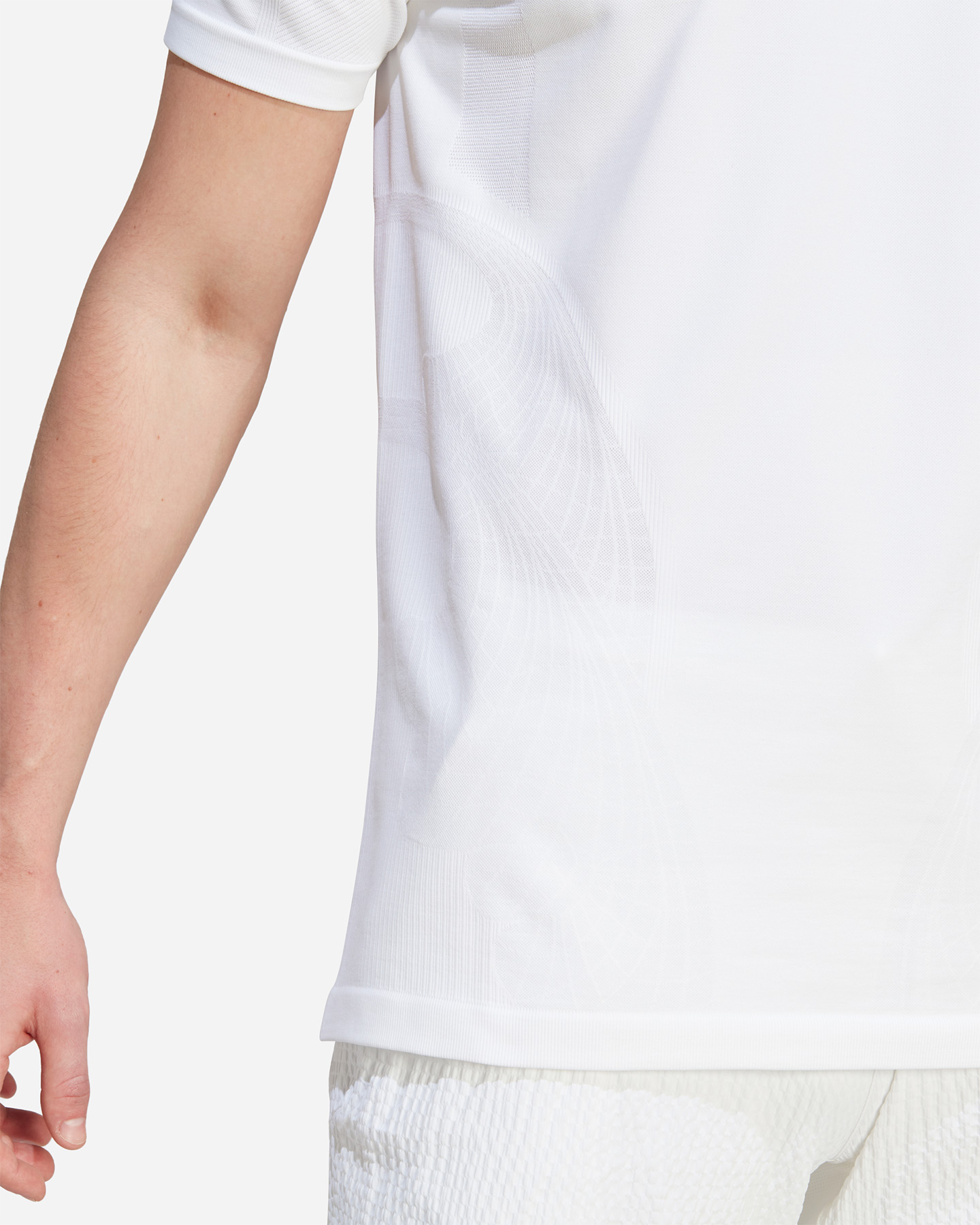 T-shirt tennis ADIDAS SEAML TEE PRO M - Bianco - 4 | Cisalfa Sport