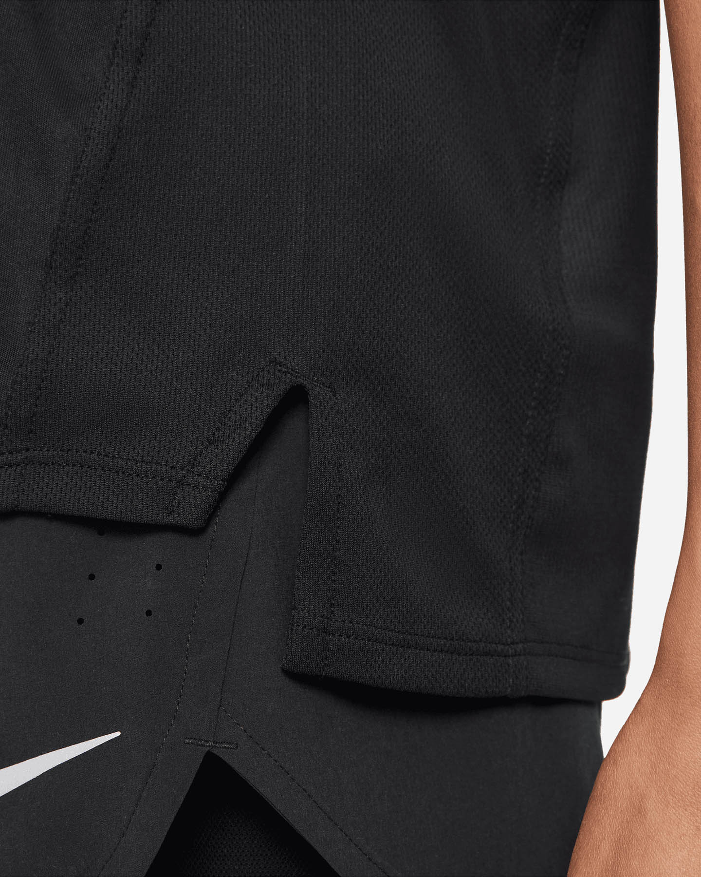 T-shirt running NIKE DRI-FIT RACE W - Nero - 2 | Cisalfa Sport