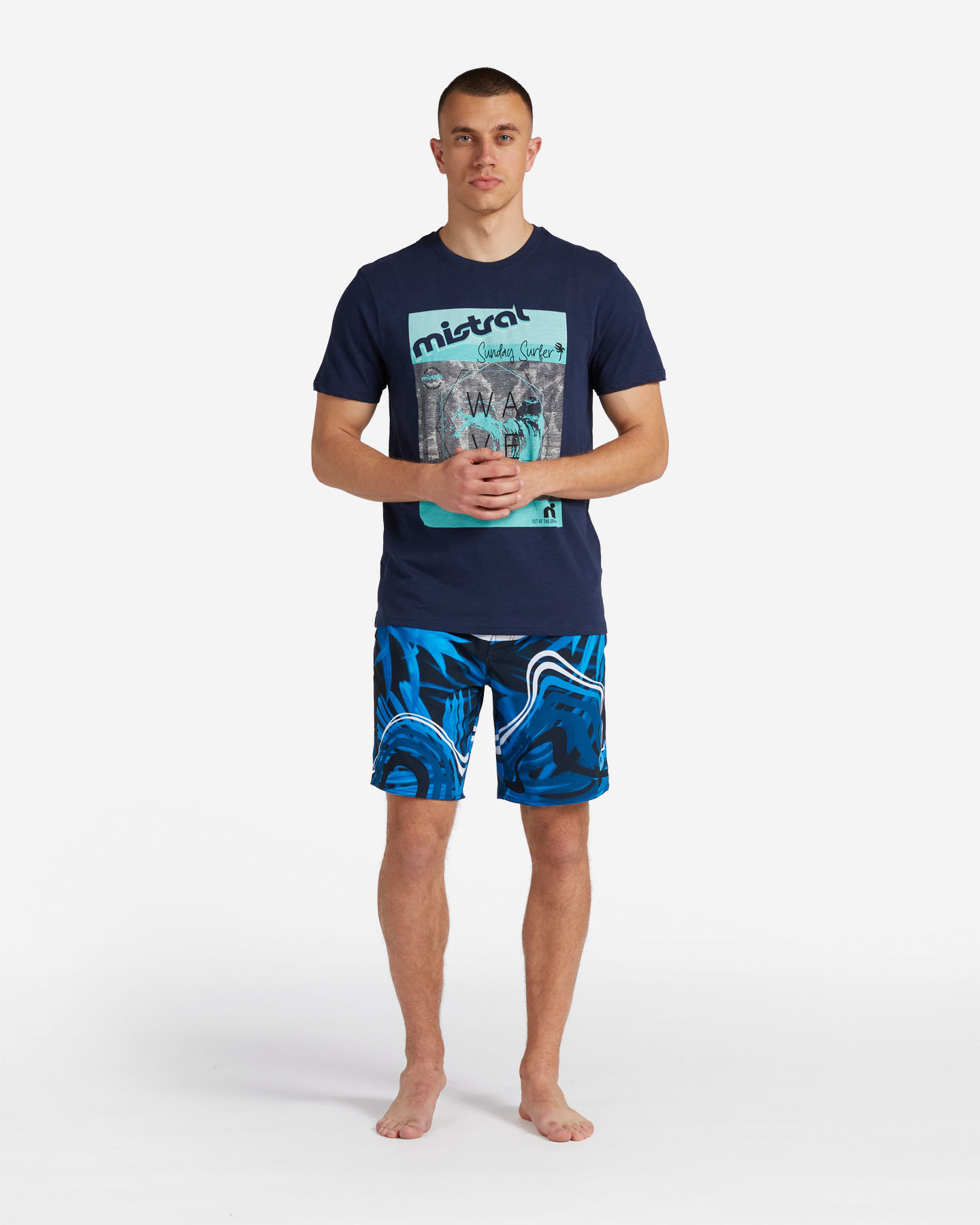 T-shirt MISTRAL PALMS M - Blu - 1 | Cisalfa Sport