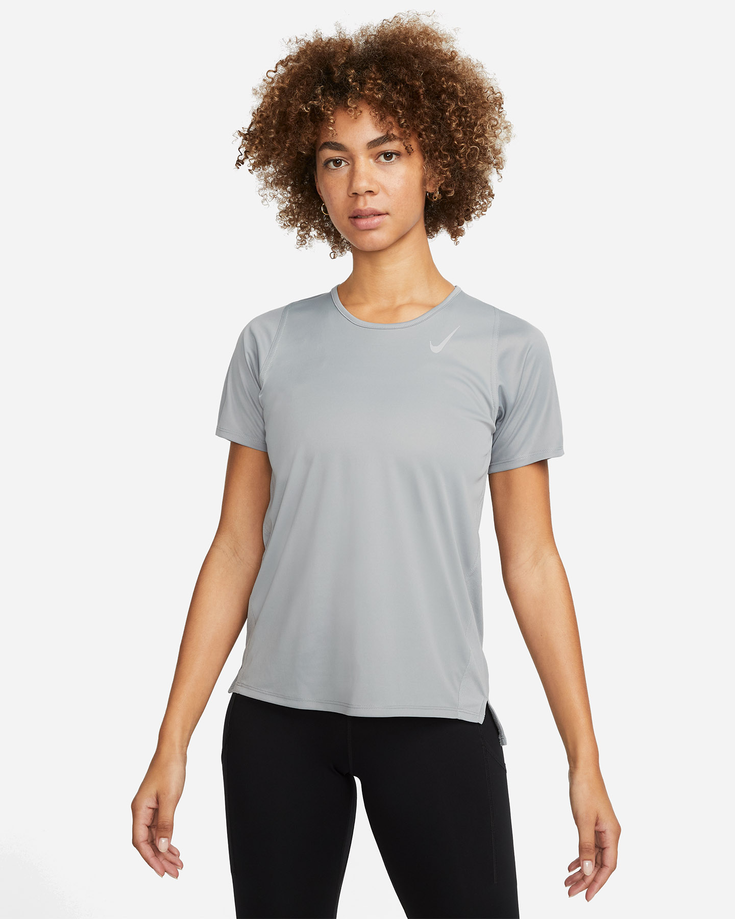 T-shirt running NIKE DRI FIT RACE W - Grigio - 0 | Cisalfa Sport