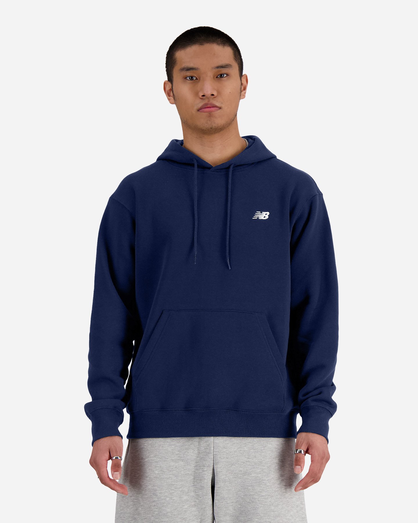 Felpa NEW BALANCE SMALL LOGO SPORT ESSENTIAL M - Blu Navy - 0 | Cisalfa Sport