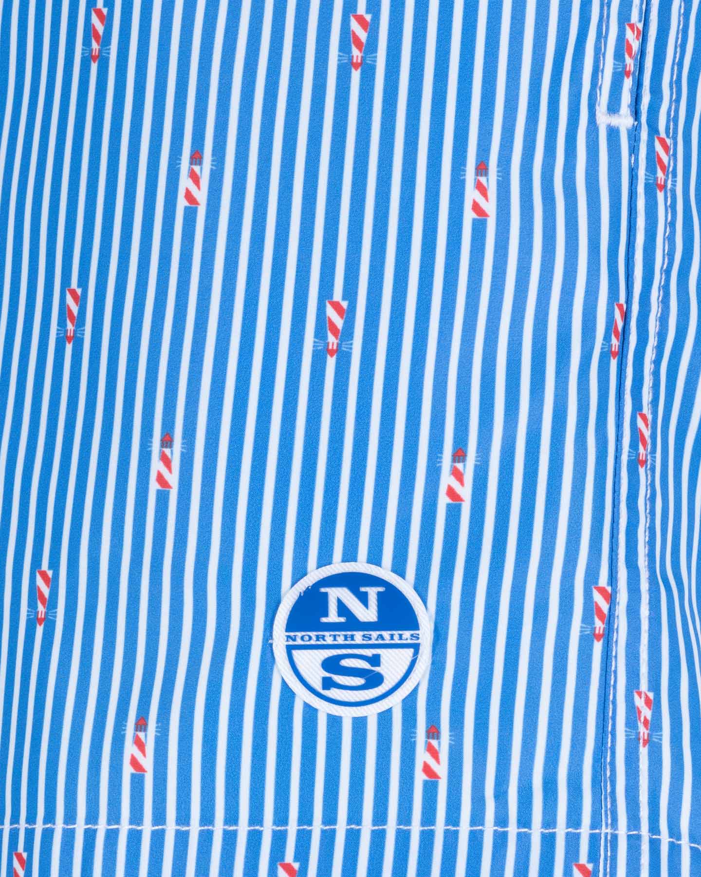 Boxer mare NORTH SAILS STRIPES M - Blu - 2 | Cisalfa Sport