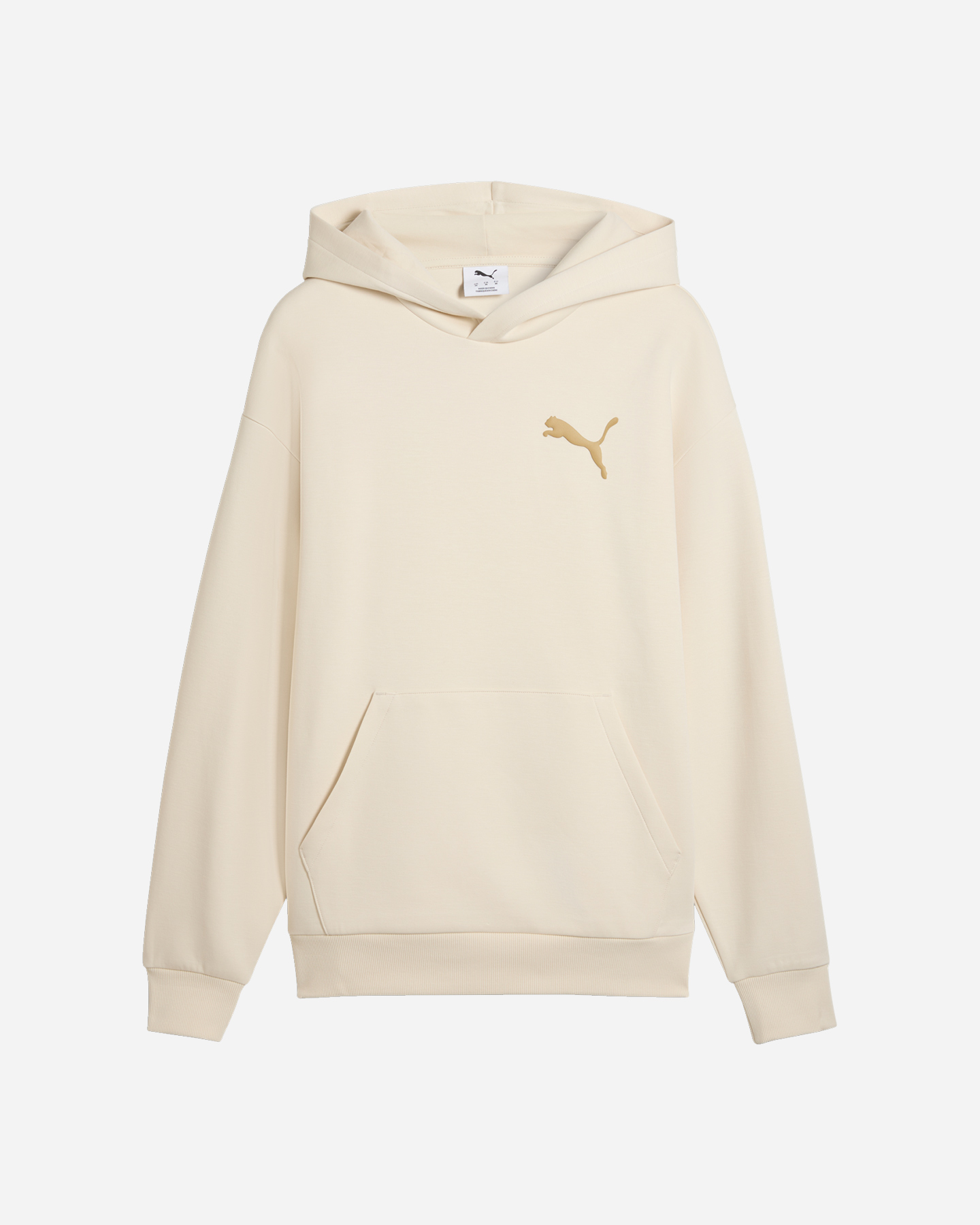 Felpa PUMA ESSENTIAL ELEVATED CAT LOGO M - Beige - 0 | Cisalfa Sport