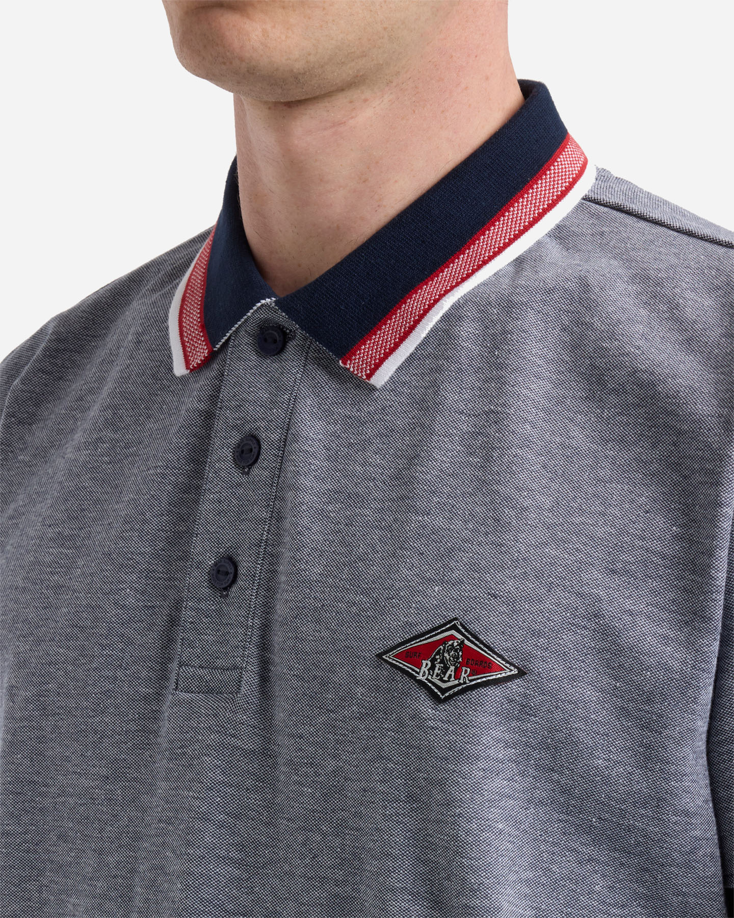 Polo BEAR ICONIC SMALL LOGO M - Blu - 5 | Cisalfa Sport