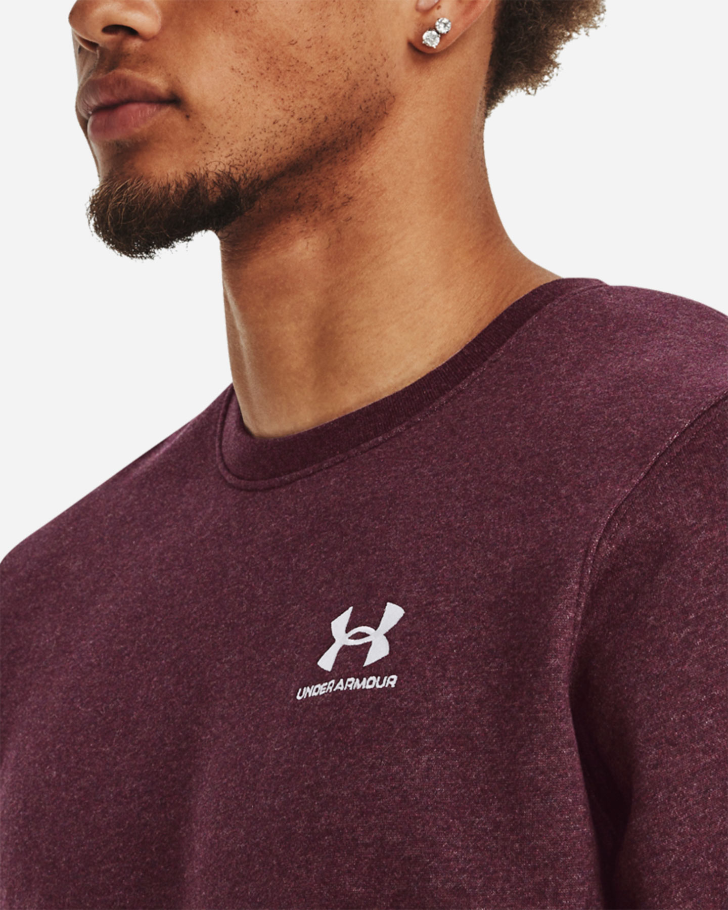 Felpa UNDER ARMOUR LOGO M - Viola - 3 | Cisalfa Sport