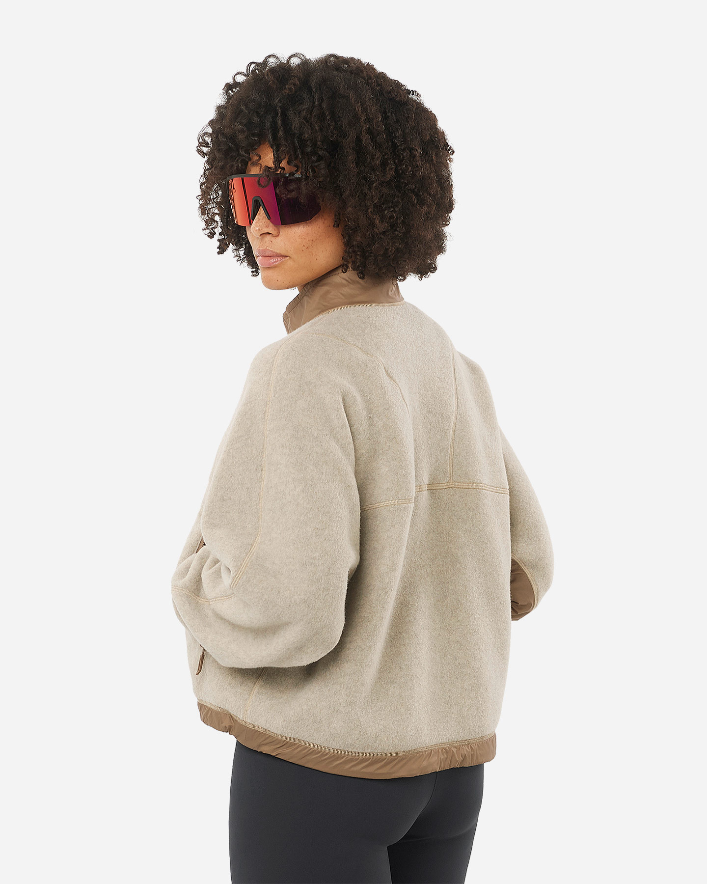 Pile SALOMON CHROMA CROP W - Beige - 3 | Cisalfa Sport